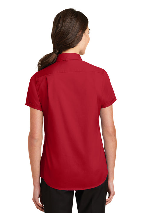 Port Authority Ladies Short Sleeve SuperPro Twill Shirt