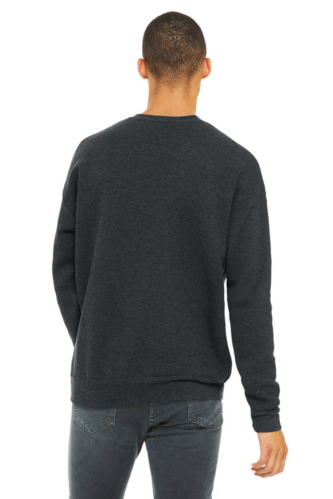BELLA+CANVAS Unisex Sponge Fleece Drop Shoulder Sweatshirt with custom logo embroidery