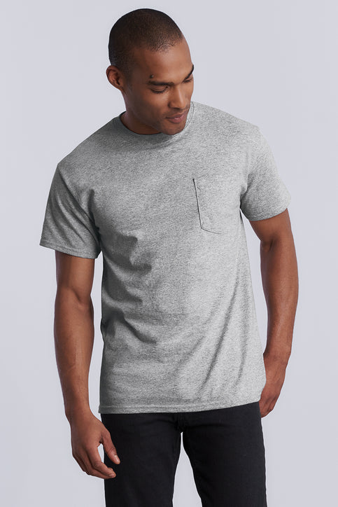 Gildan Ultra Cotton 100% US Cotton T-Shirt with Pocket