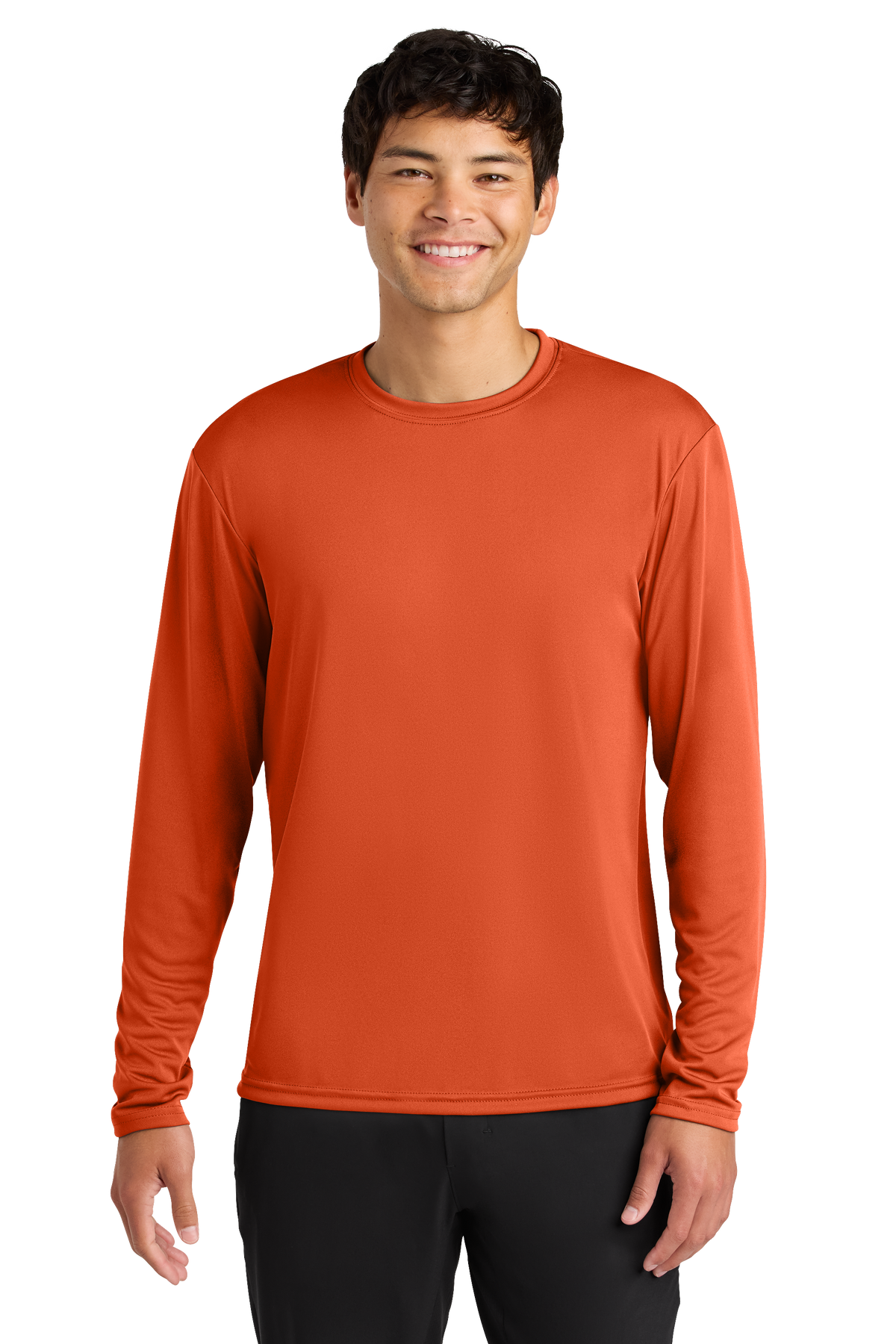 A4 Cooling Performance Long Sleeve Tee with custom logo embroidery