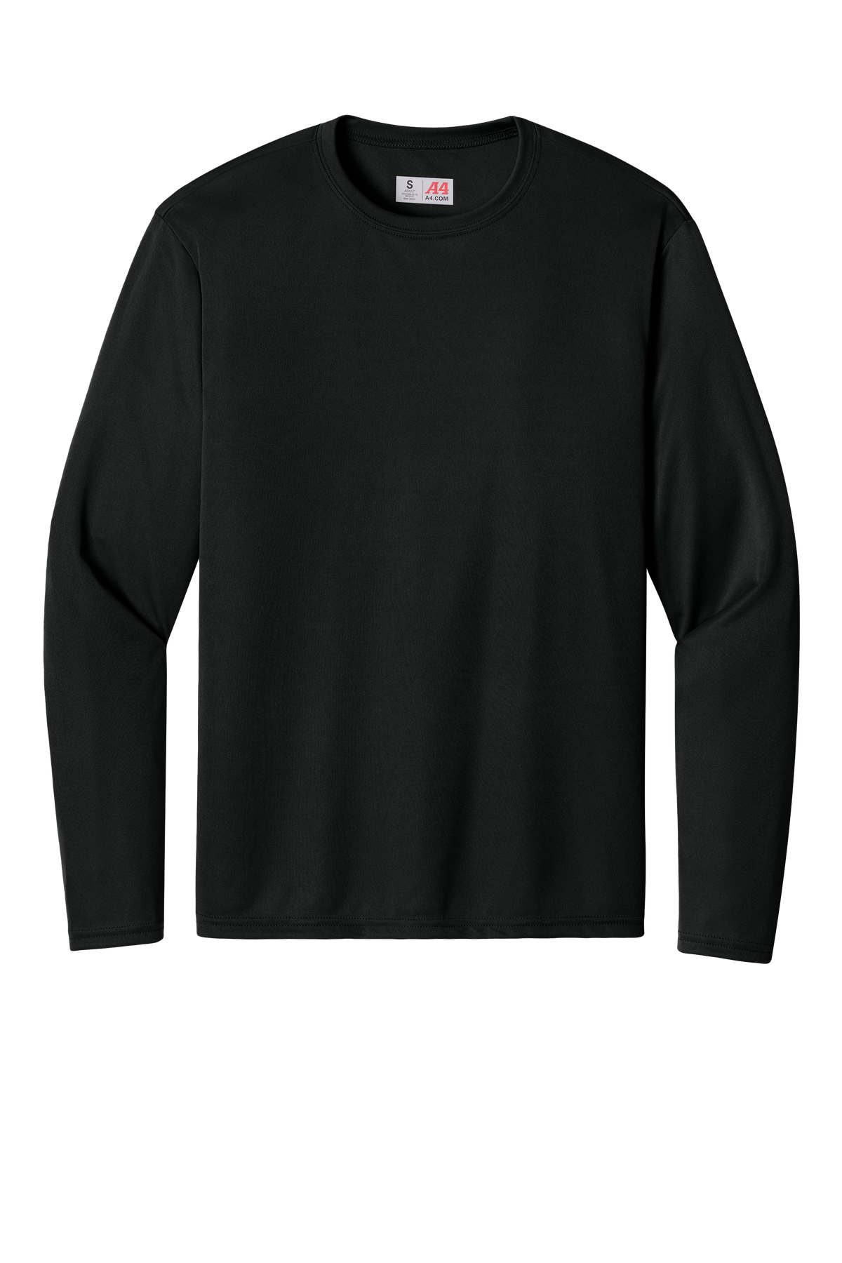 A4 Cooling Performance Long Sleeve Tee with custom logo embroidery