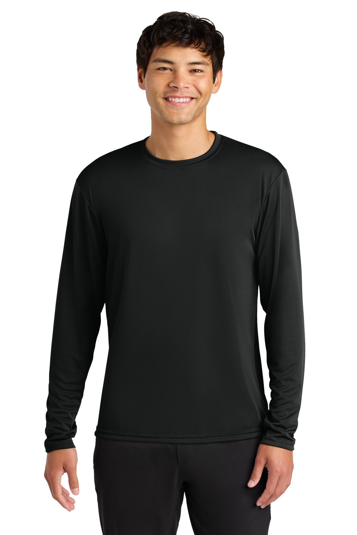 A4 Cooling Performance Long Sleeve Tee with custom logo embroidery