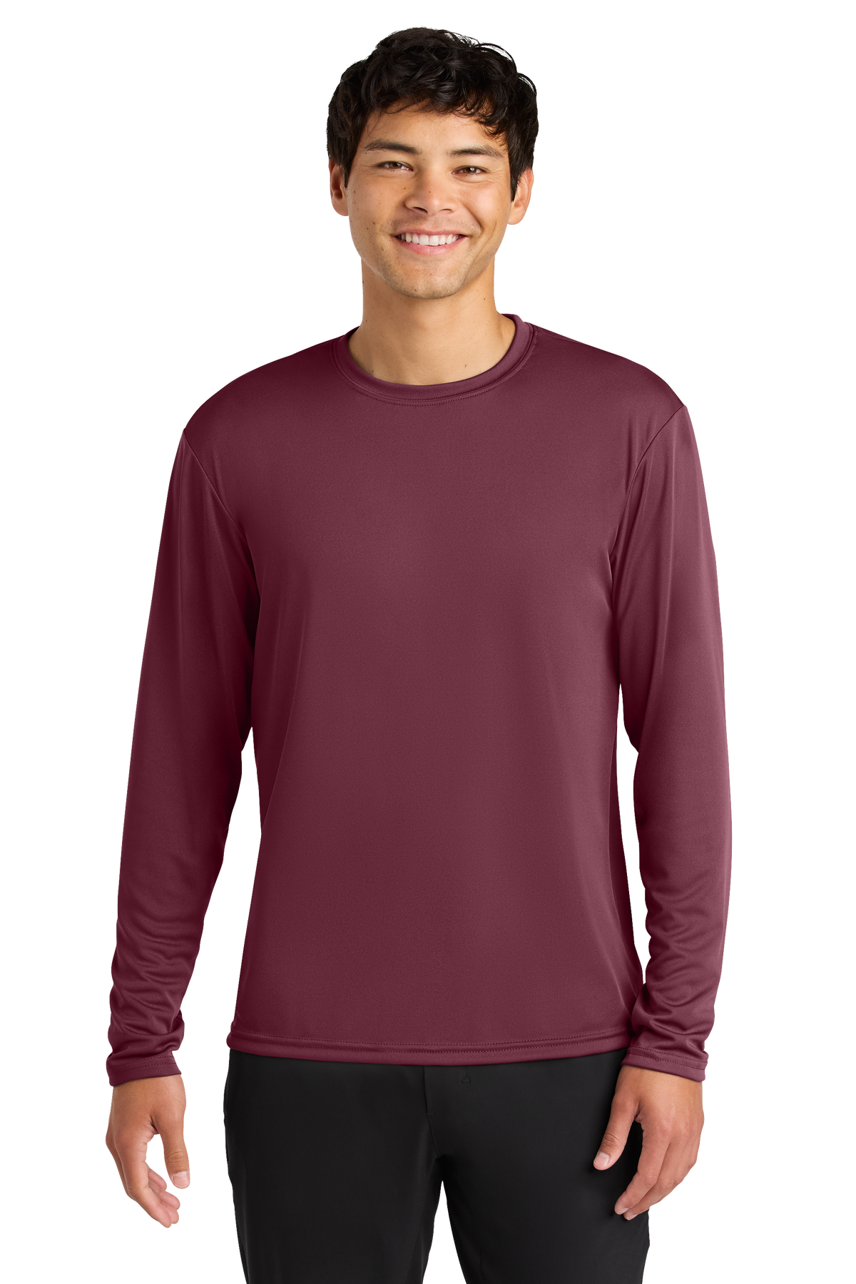 A4 Cooling Performance Long Sleeve Tee with custom logo embroidery