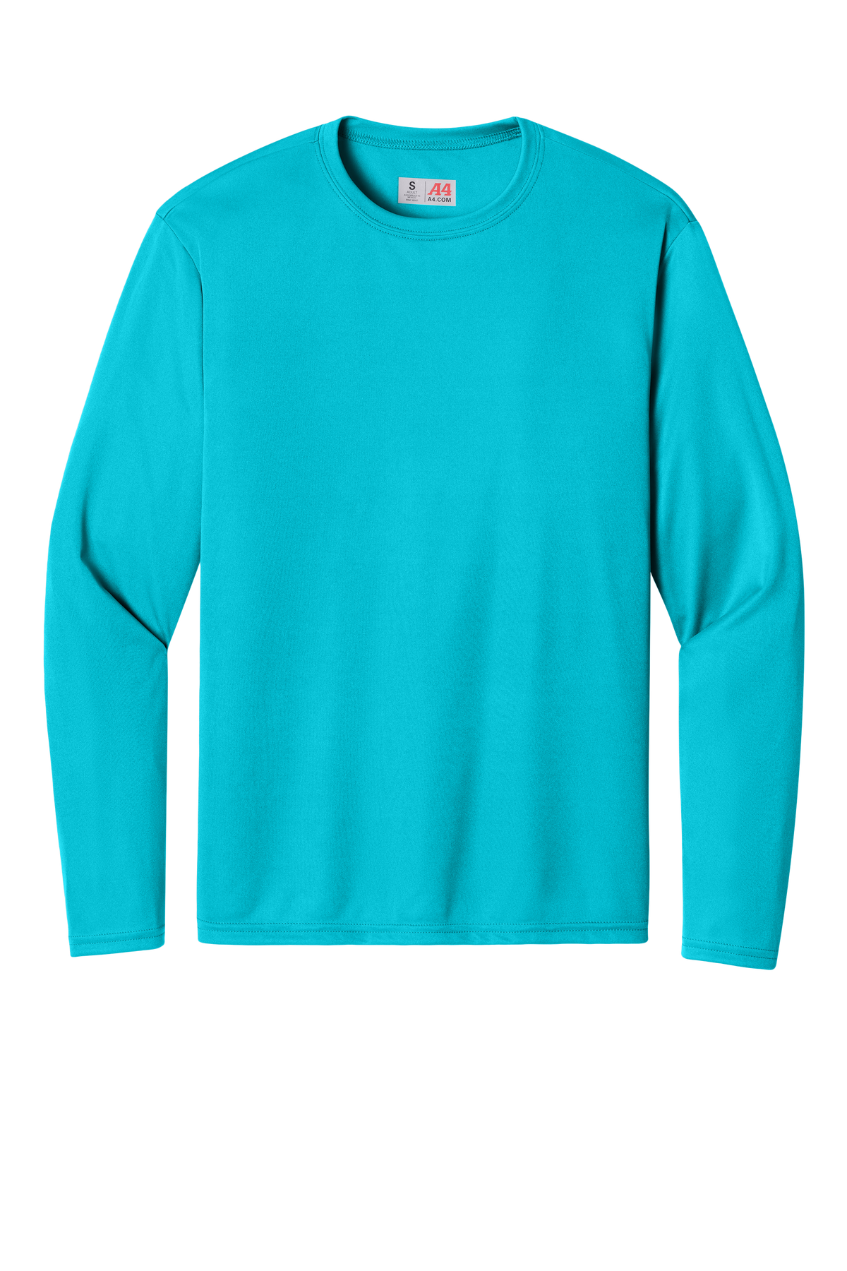 A4 Cooling Performance Long Sleeve Tee with custom logo embroidery