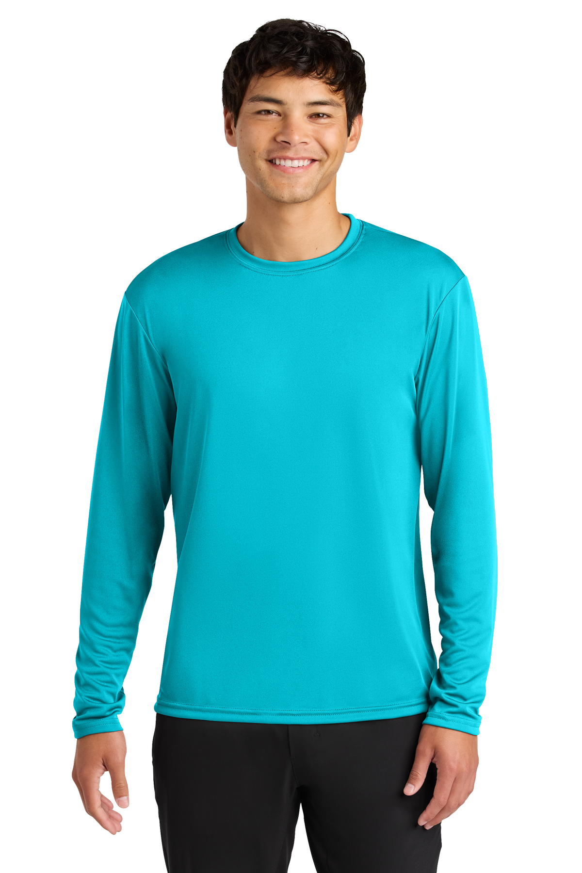 A4 Cooling Performance Long Sleeve Tee with custom logo embroidery