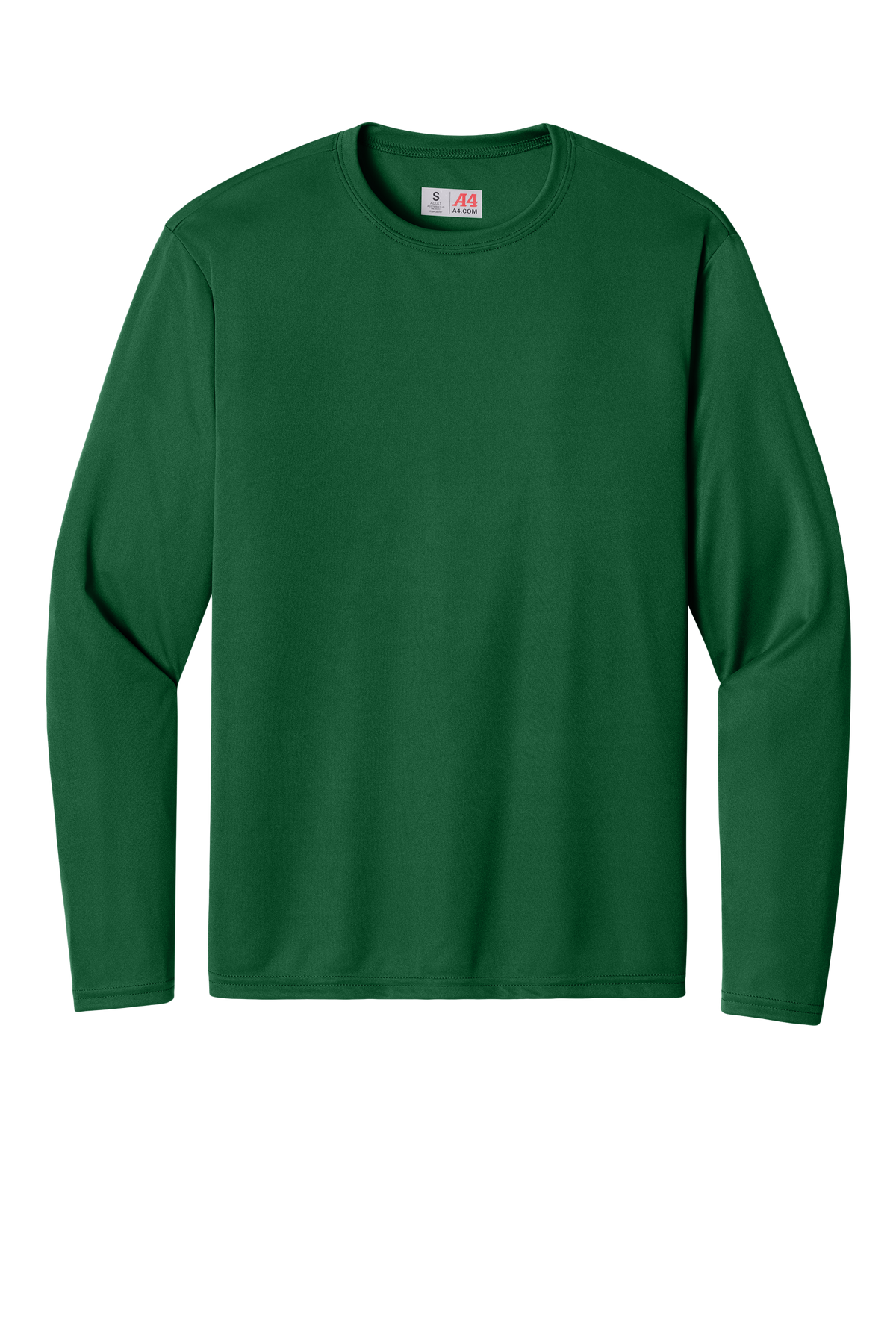A4 Cooling Performance Long Sleeve Tee with custom logo embroidery