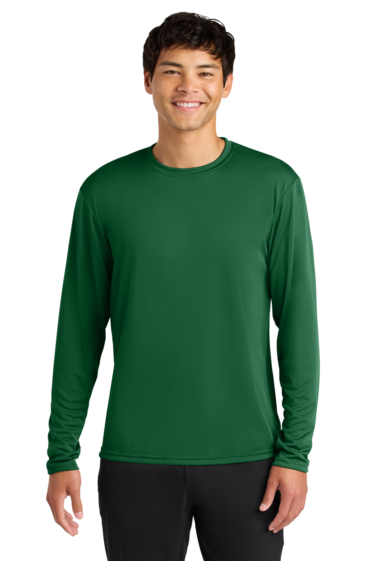 A4 Cooling Performance Long Sleeve Tee with custom logo embroidery