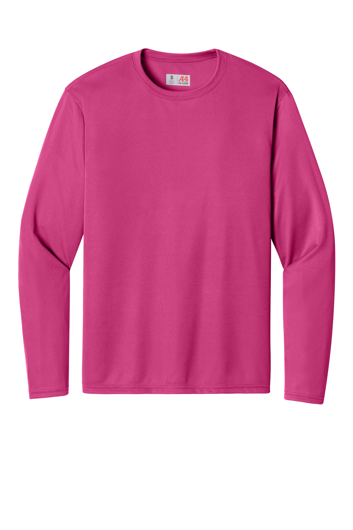 A4 Cooling Performance Long Sleeve Tee with custom logo embroidery