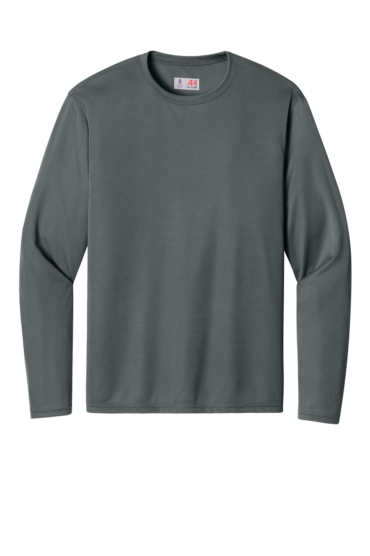A4 Cooling Performance Long Sleeve Tee with custom logo embroidery