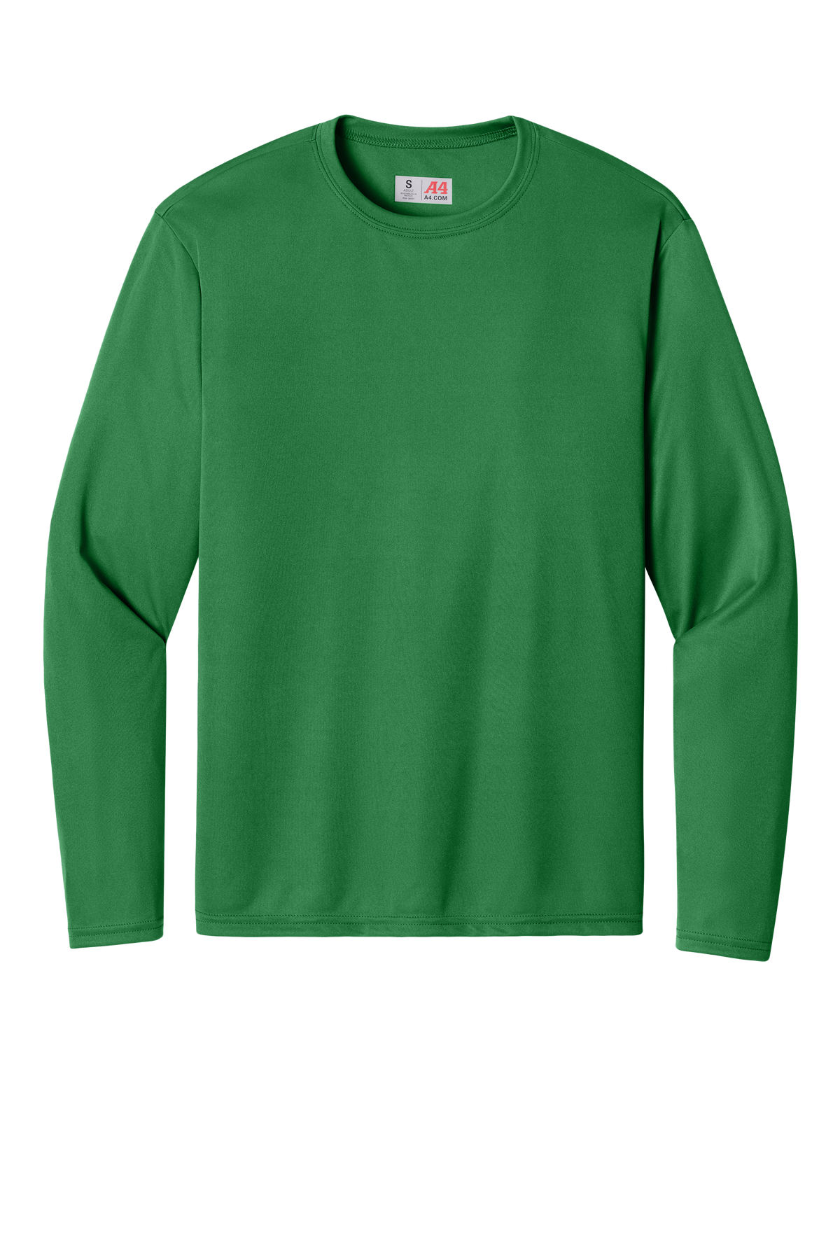 A4 Cooling Performance Long Sleeve Tee with custom logo embroidery