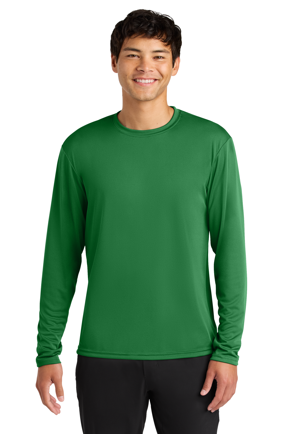 A4 Cooling Performance Long Sleeve Tee with custom logo embroidery