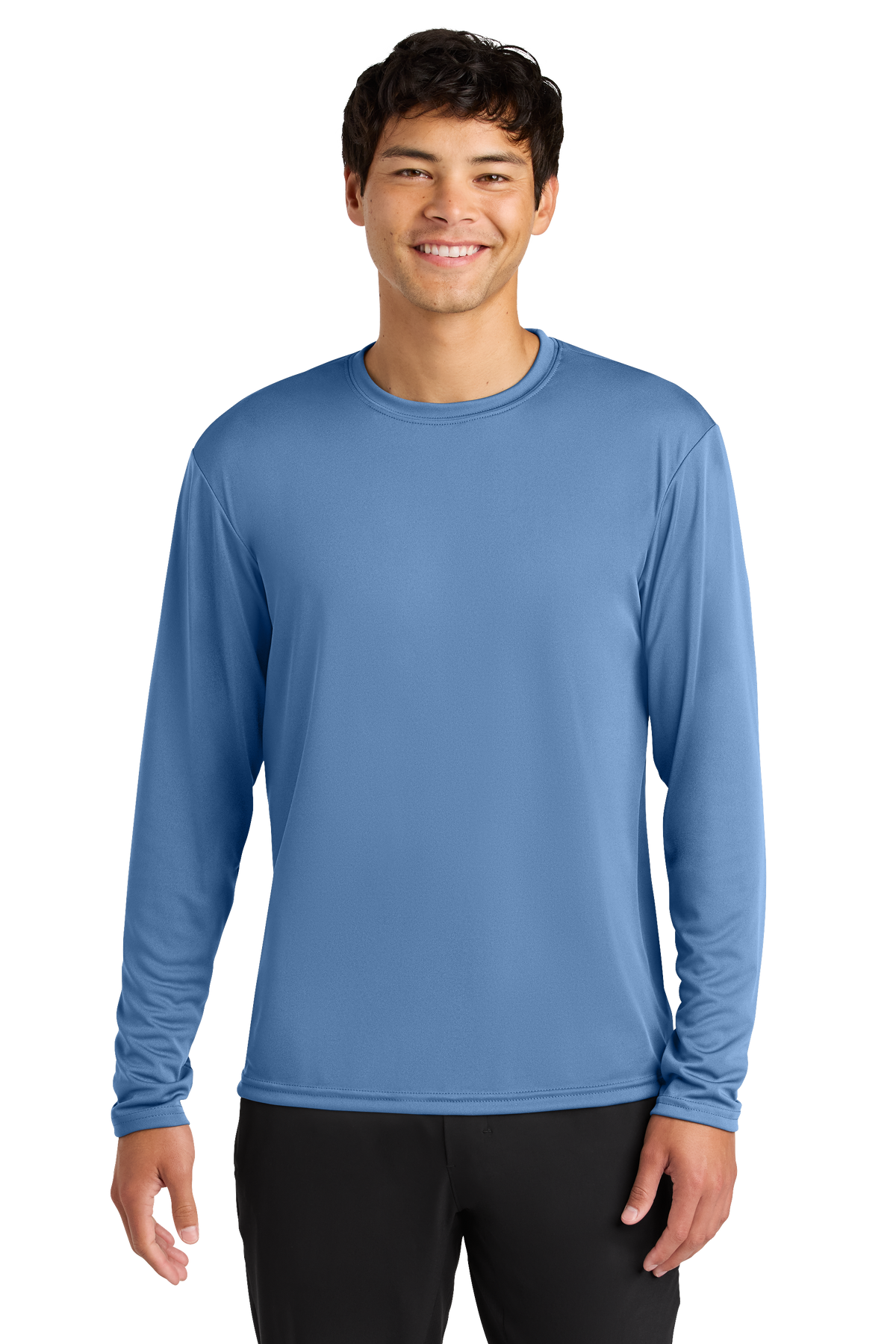 A4 Cooling Performance Long Sleeve Tee with custom logo embroidery