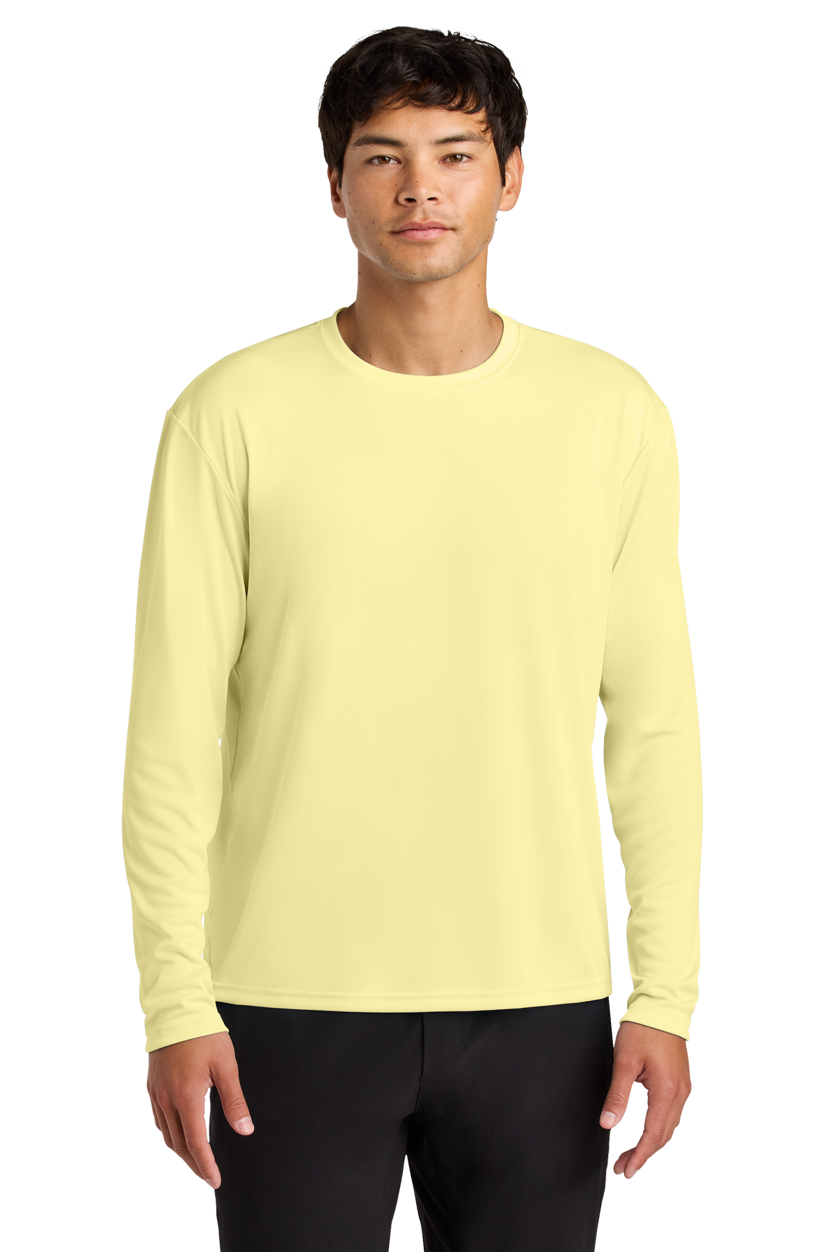 A4 Cooling Performance Long Sleeve Tee with custom logo embroidery
