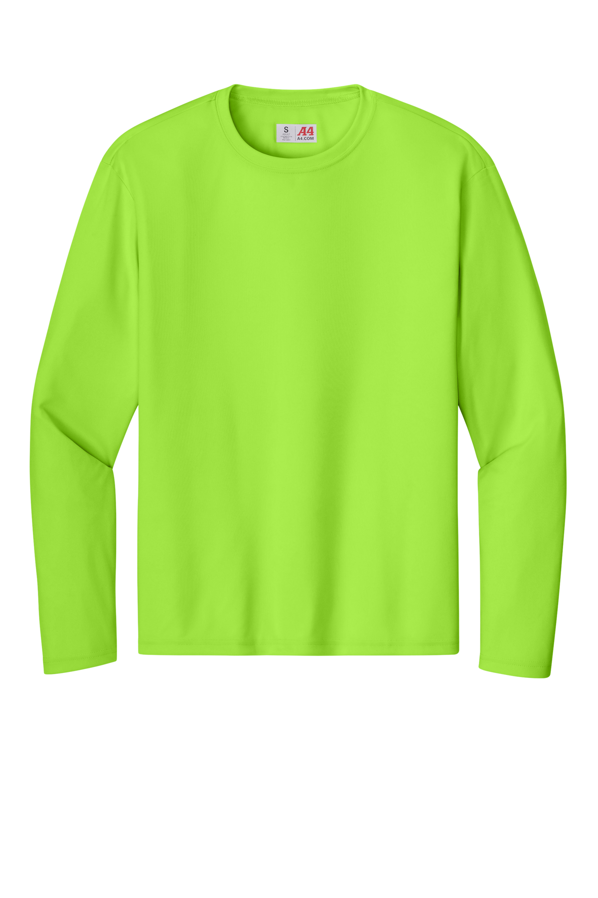 A4 Cooling Performance Long Sleeve Tee with custom logo embroidery