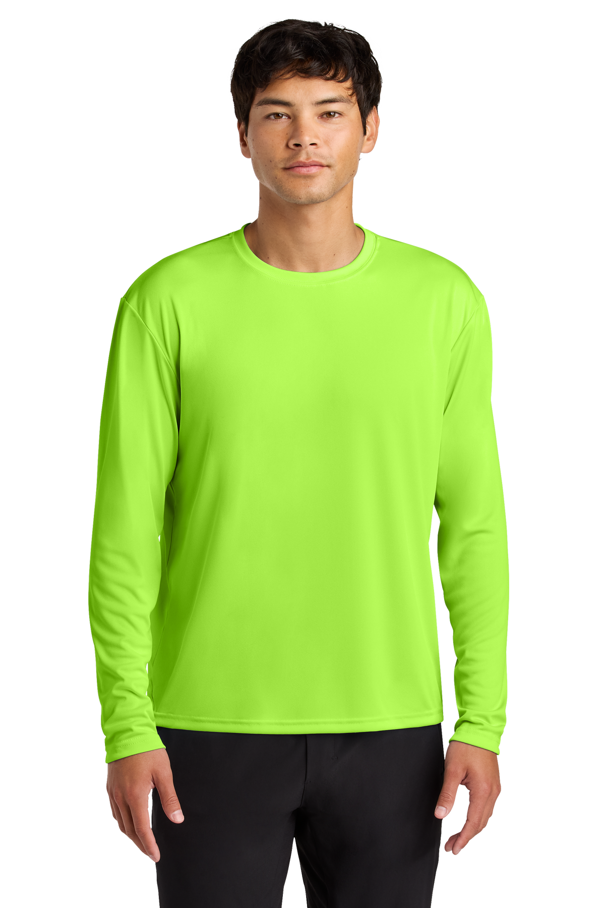 A4 Cooling Performance Long Sleeve Tee with custom logo embroidery