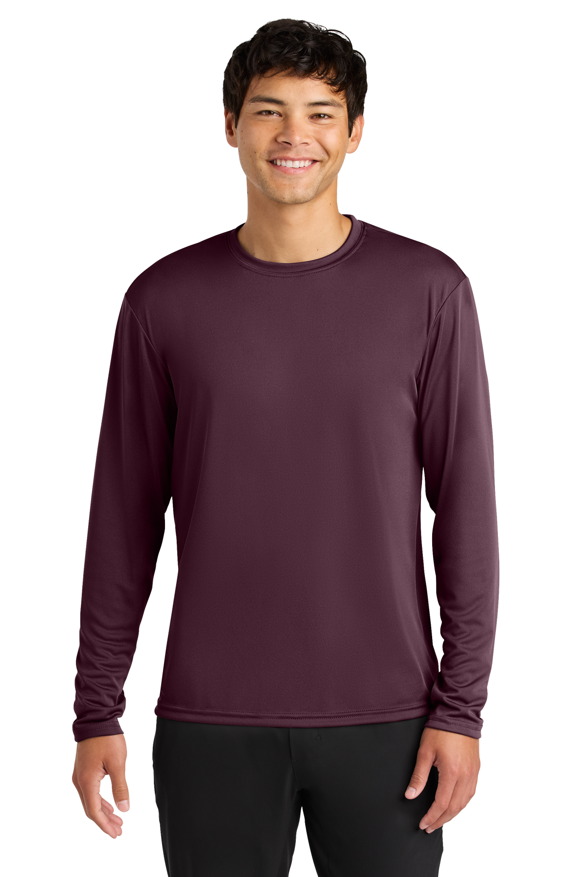 A4 Cooling Performance Long Sleeve Tee with custom logo embroidery