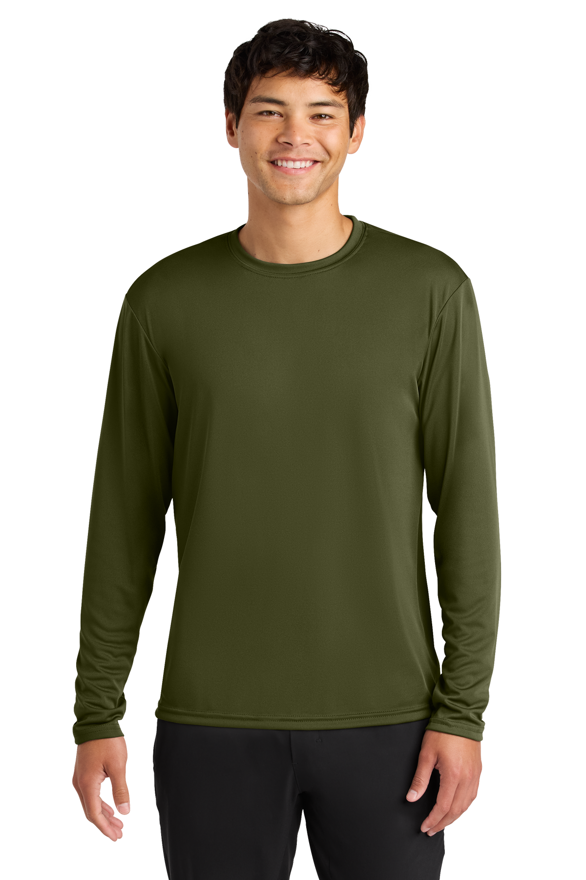 A4 Cooling Performance Long Sleeve Tee with custom logo embroidery