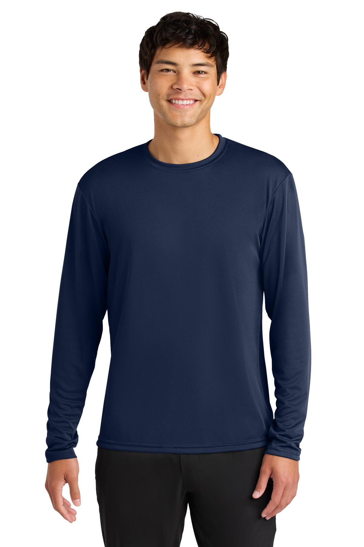 A4 Cooling Performance Long Sleeve Tee with custom logo embroidery