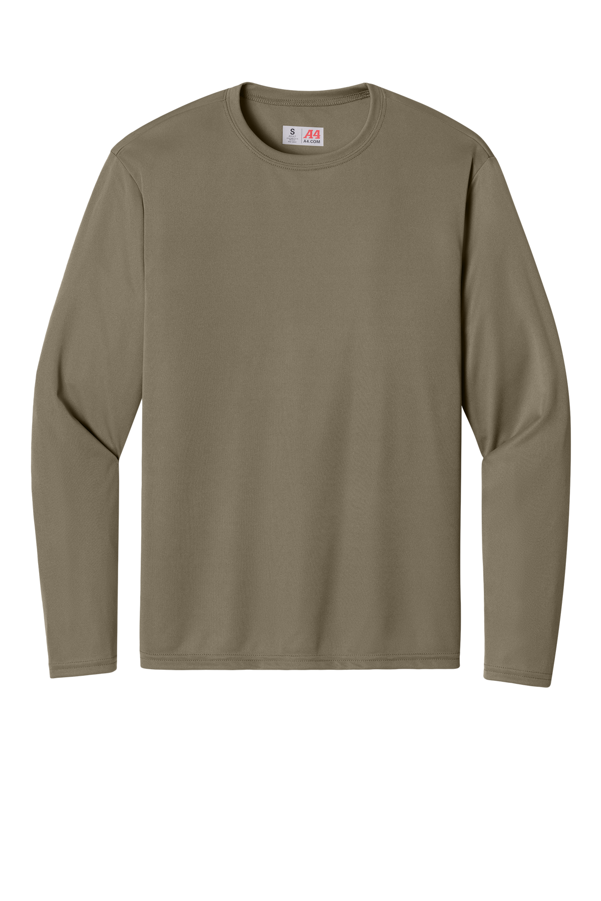 A4 Cooling Performance Long Sleeve Tee with custom logo embroidery