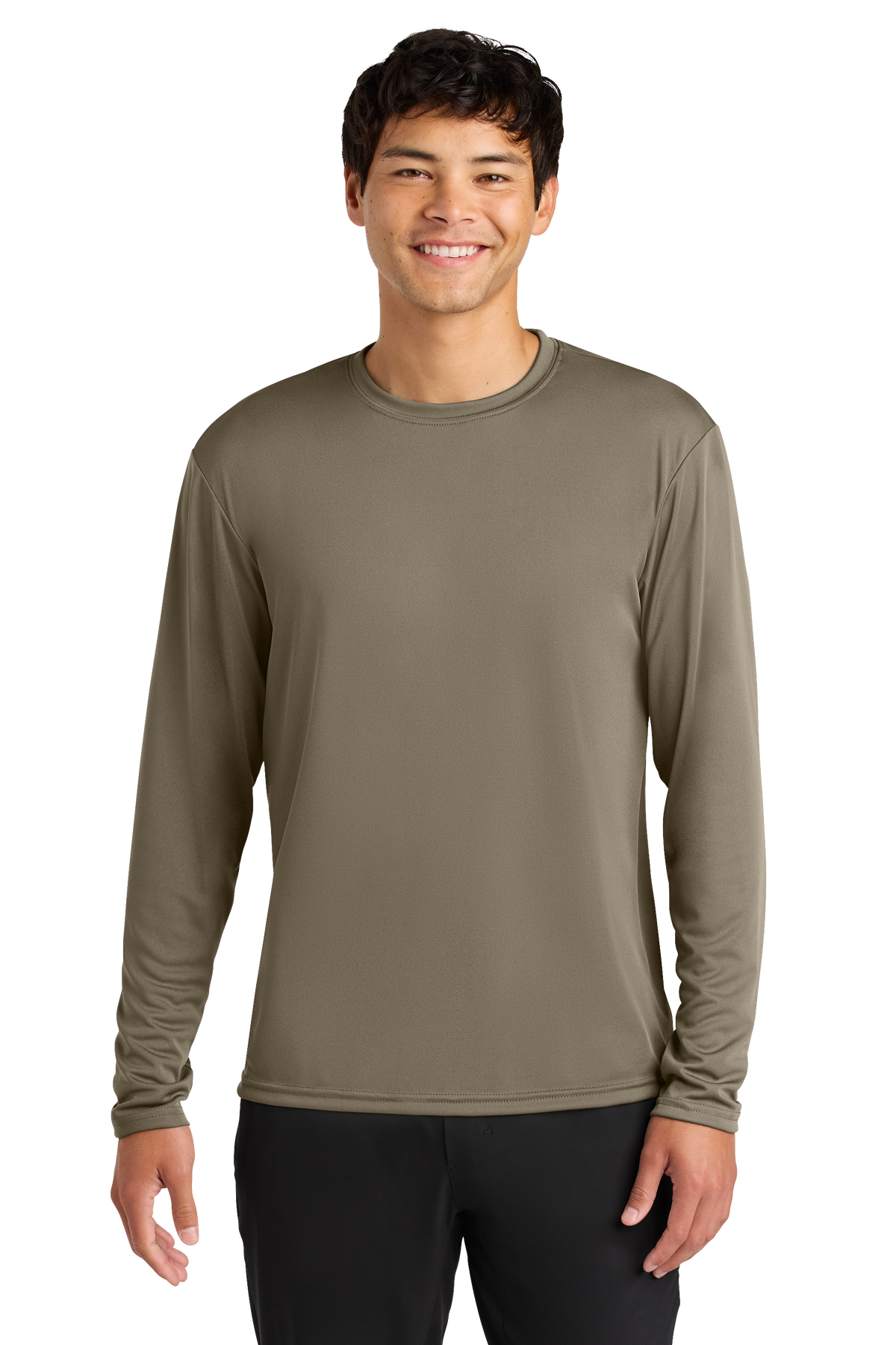 A4 Cooling Performance Long Sleeve Tee with custom logo embroidery