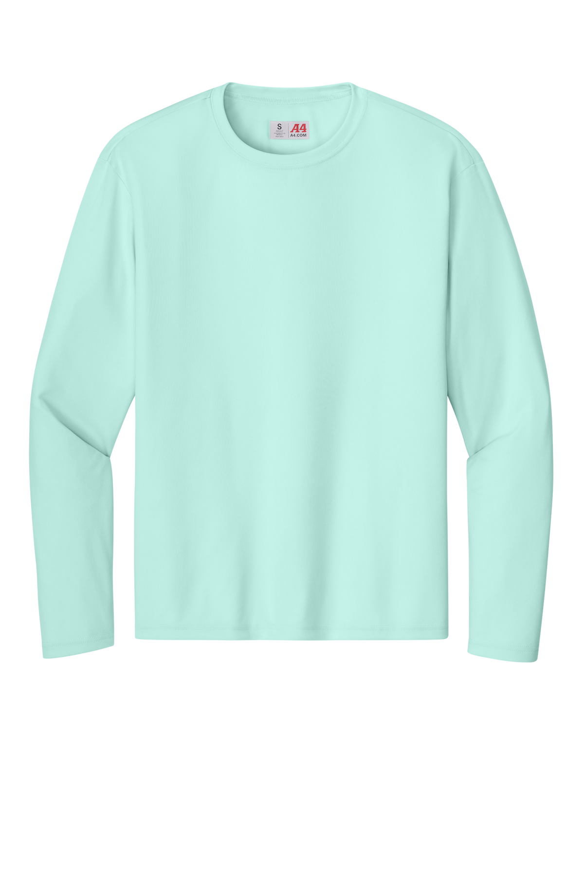 A4 Cooling Performance Long Sleeve Tee with custom logo embroidery