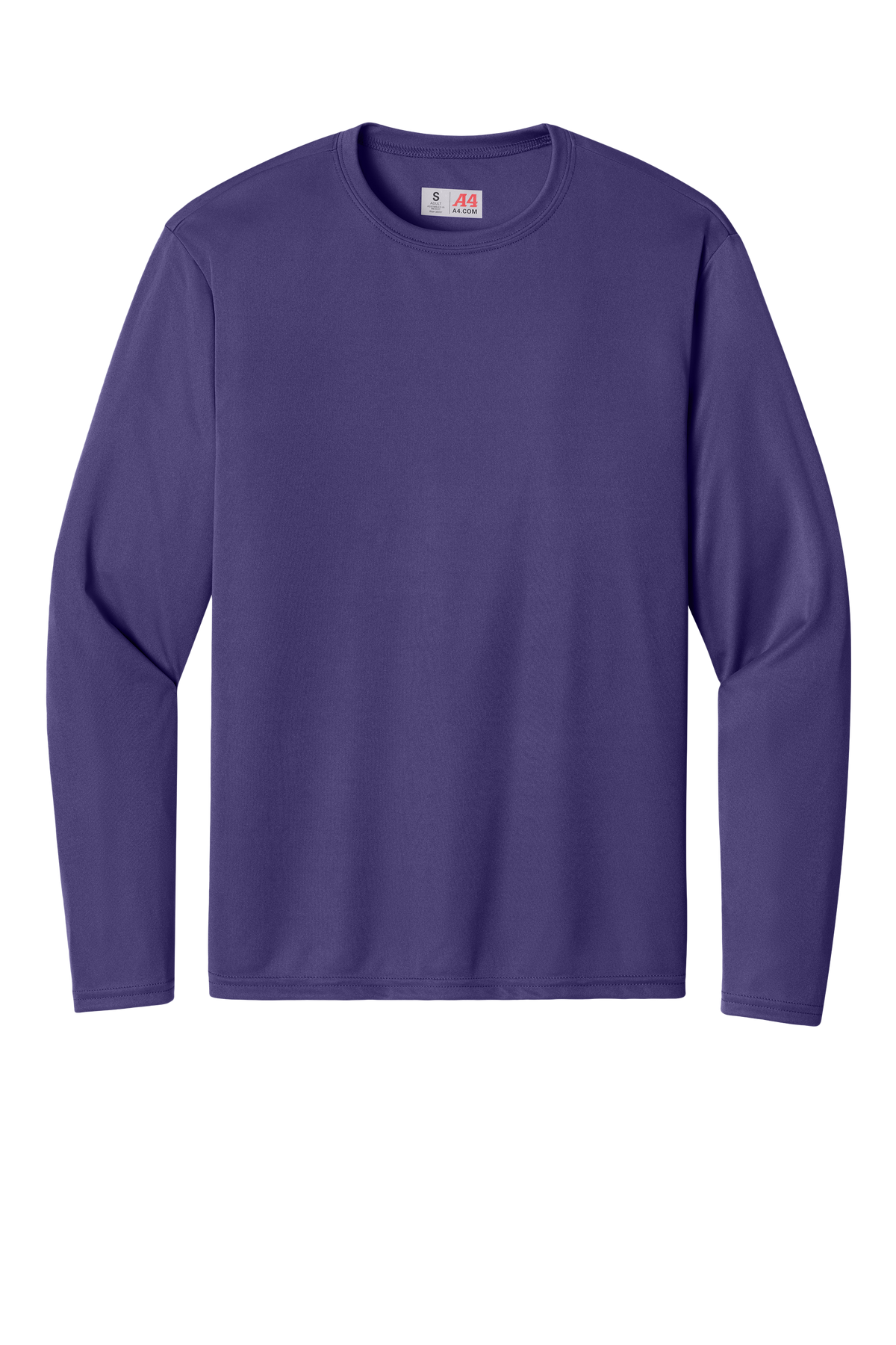 A4 Cooling Performance Long Sleeve Tee with custom logo embroidery