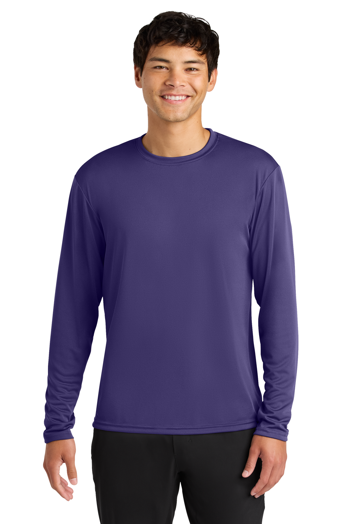 A4 Cooling Performance Long Sleeve Tee with custom logo embroidery