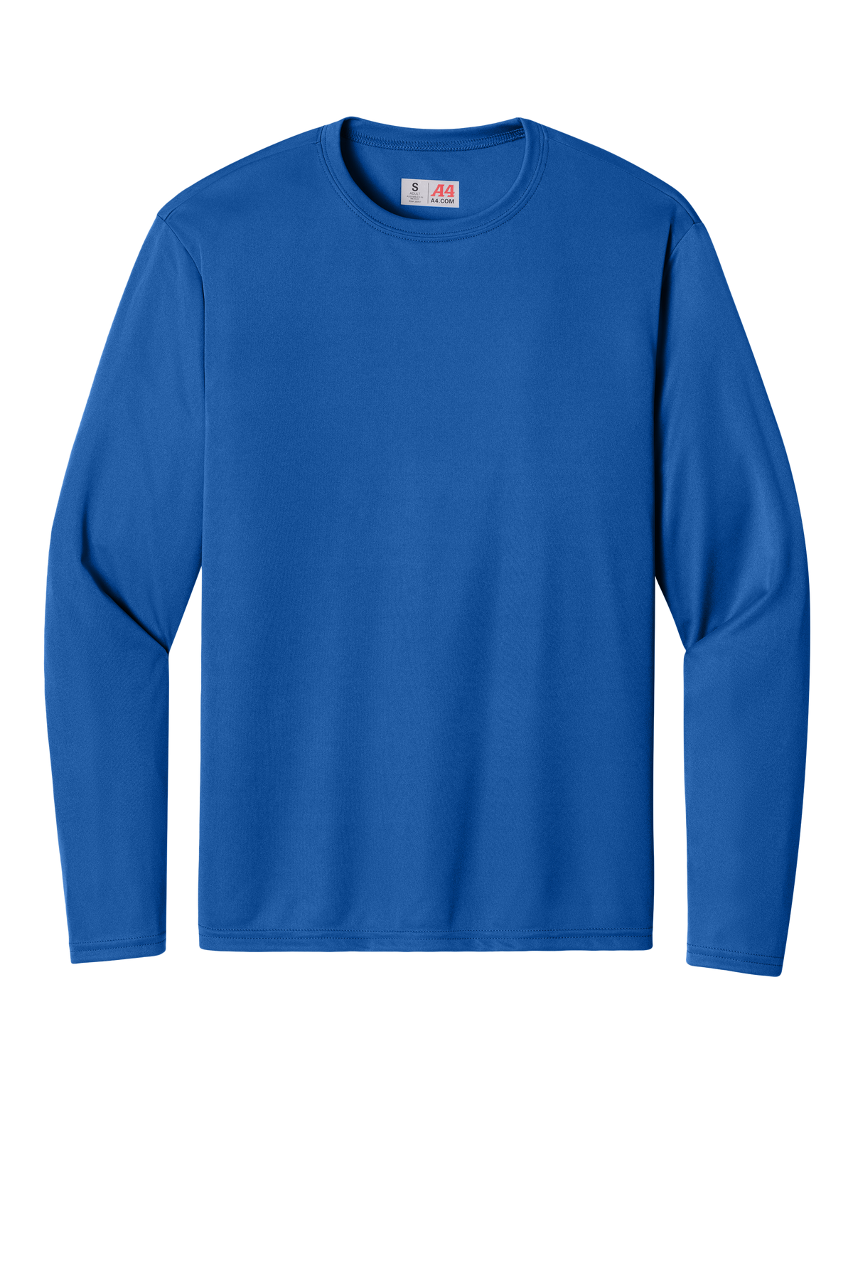 A4 Cooling Performance Long Sleeve Tee with custom logo embroidery
