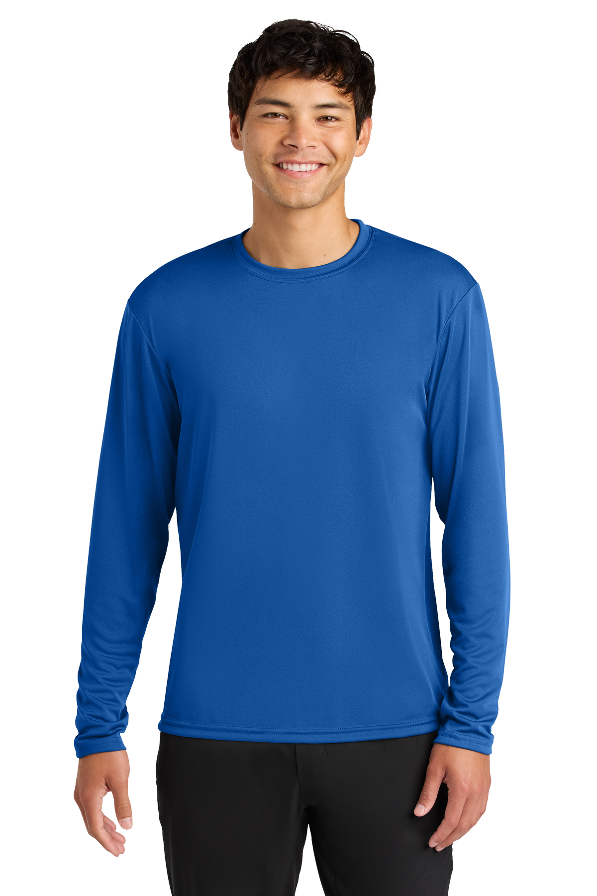 A4 Cooling Performance Long Sleeve Tee with custom logo embroidery