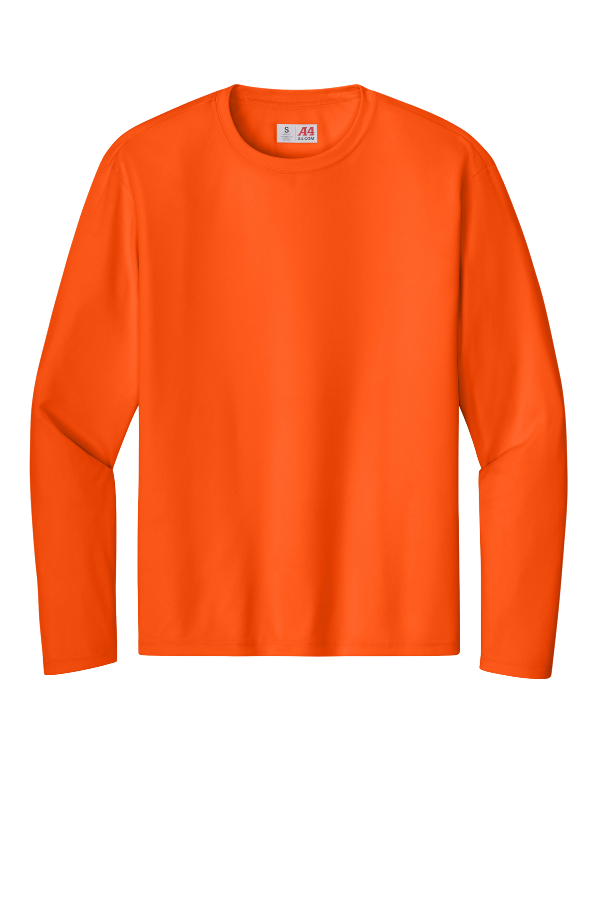 A4 Cooling Performance Long Sleeve Tee with custom logo embroidery