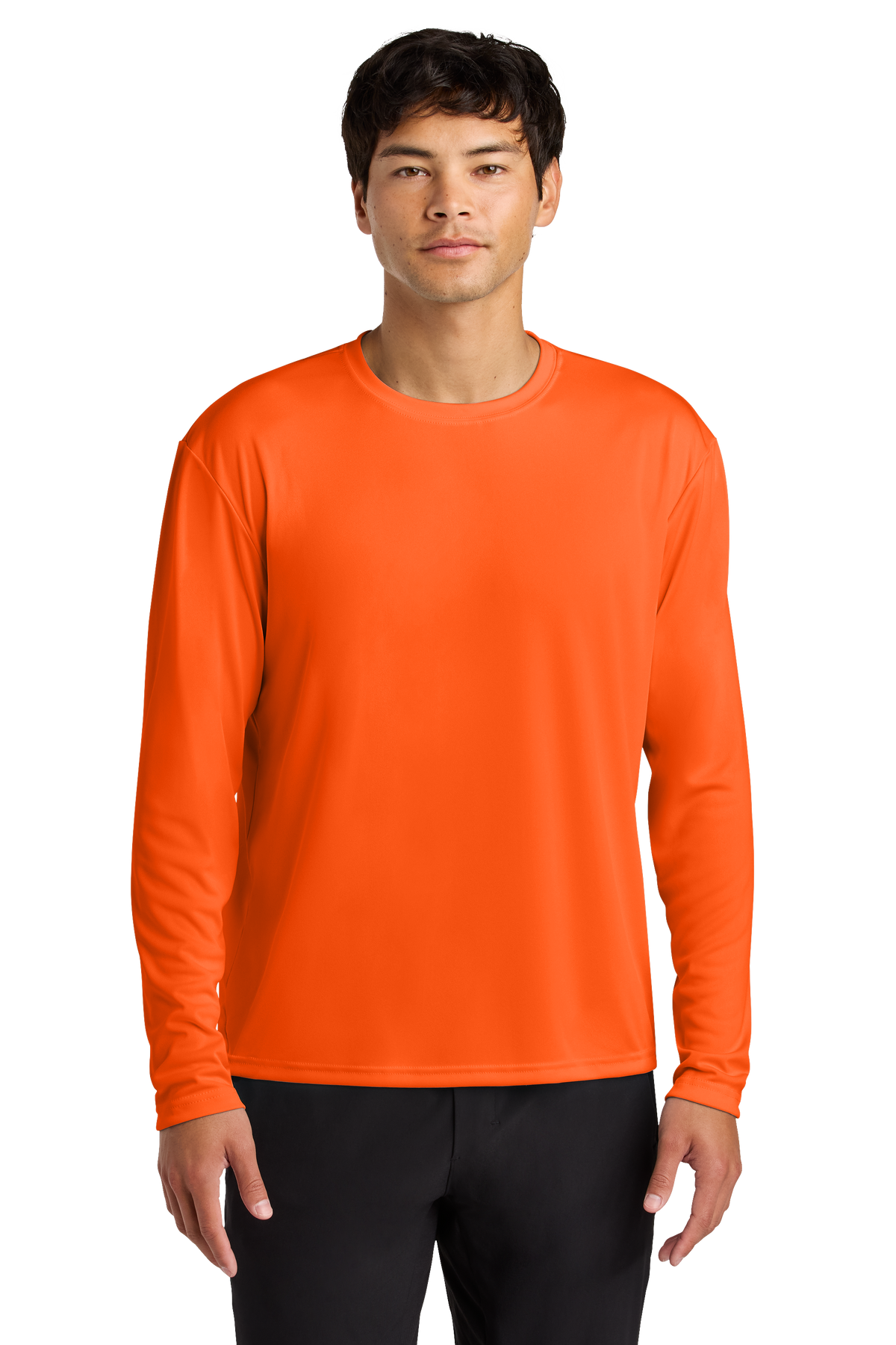 A4 Cooling Performance Long Sleeve Tee with custom logo embroidery