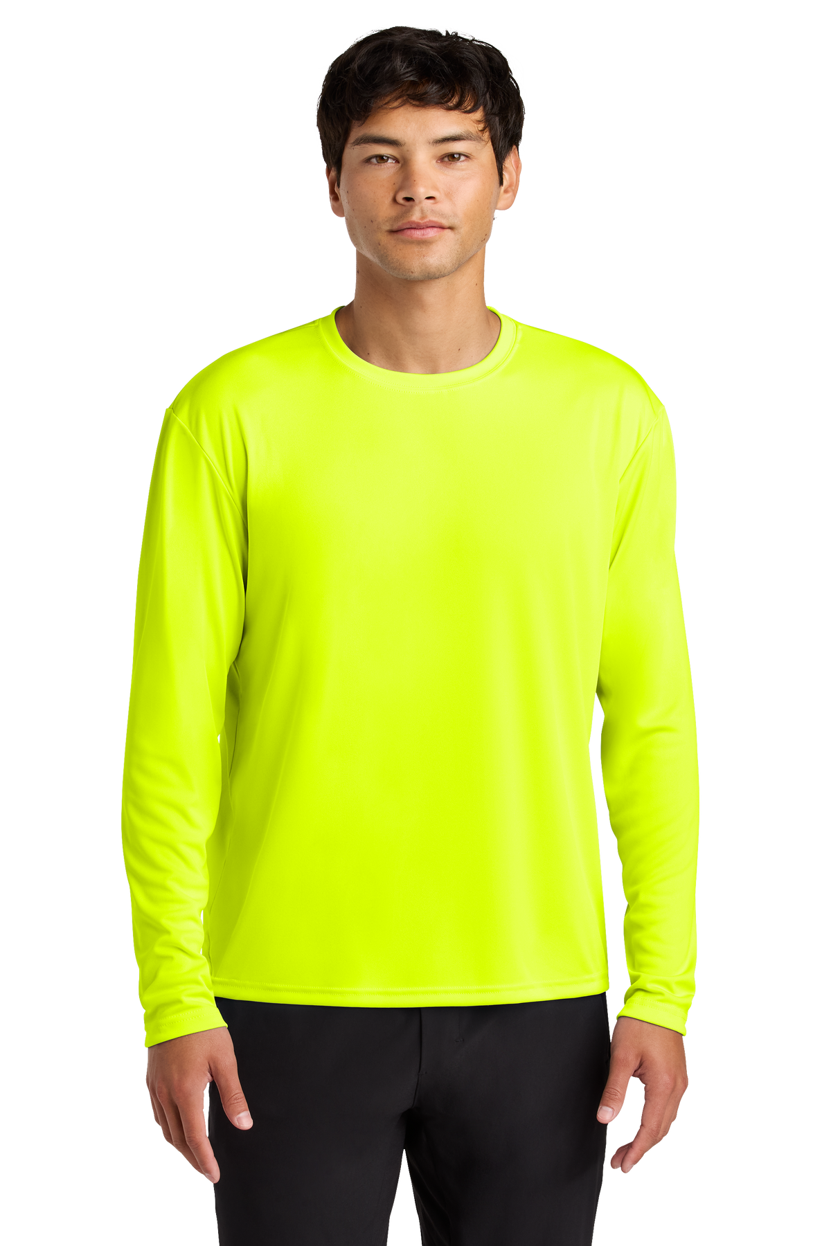 A4 Cooling Performance Long Sleeve Tee with custom logo embroidery