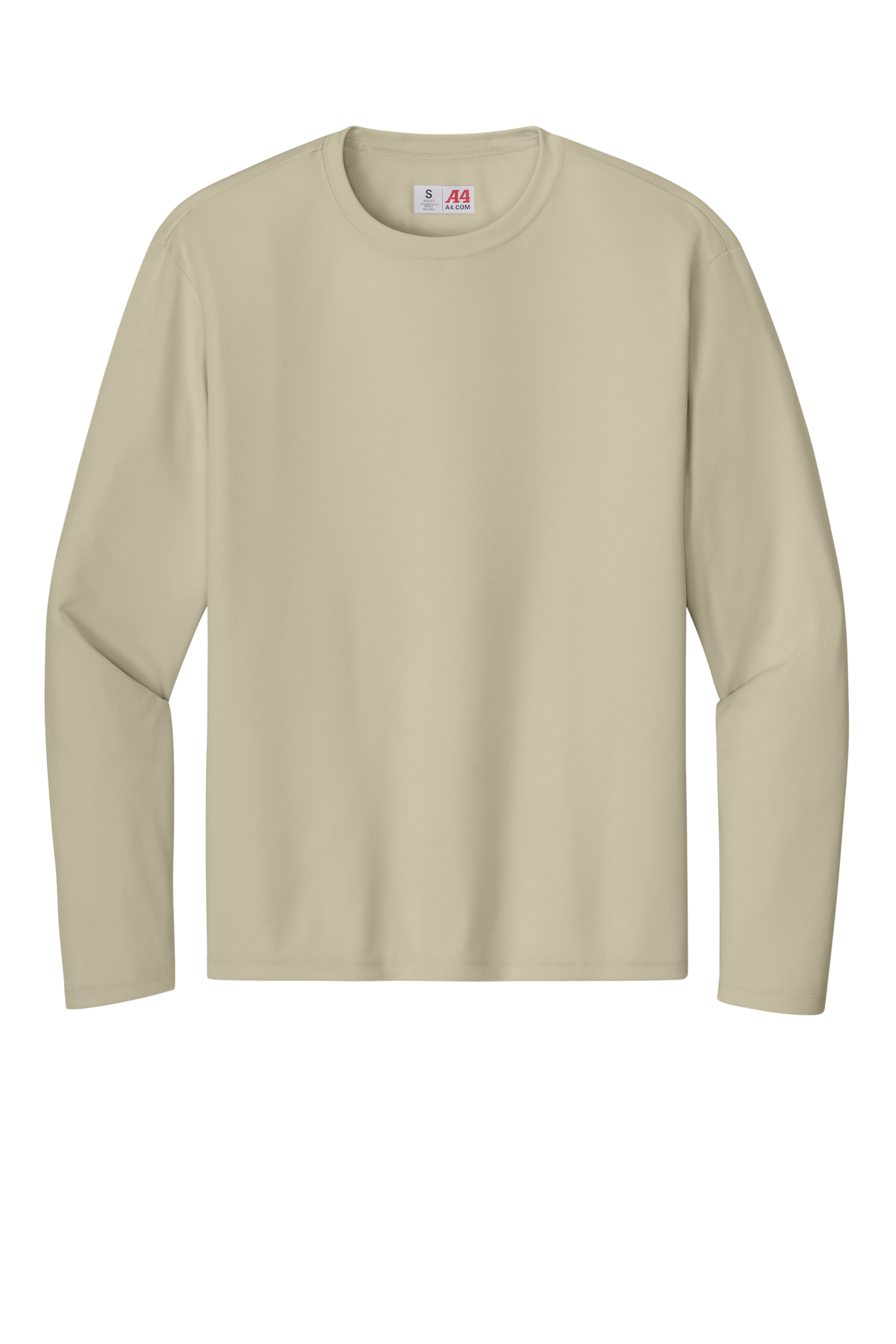 A4 Cooling Performance Long Sleeve Tee with custom logo embroidery