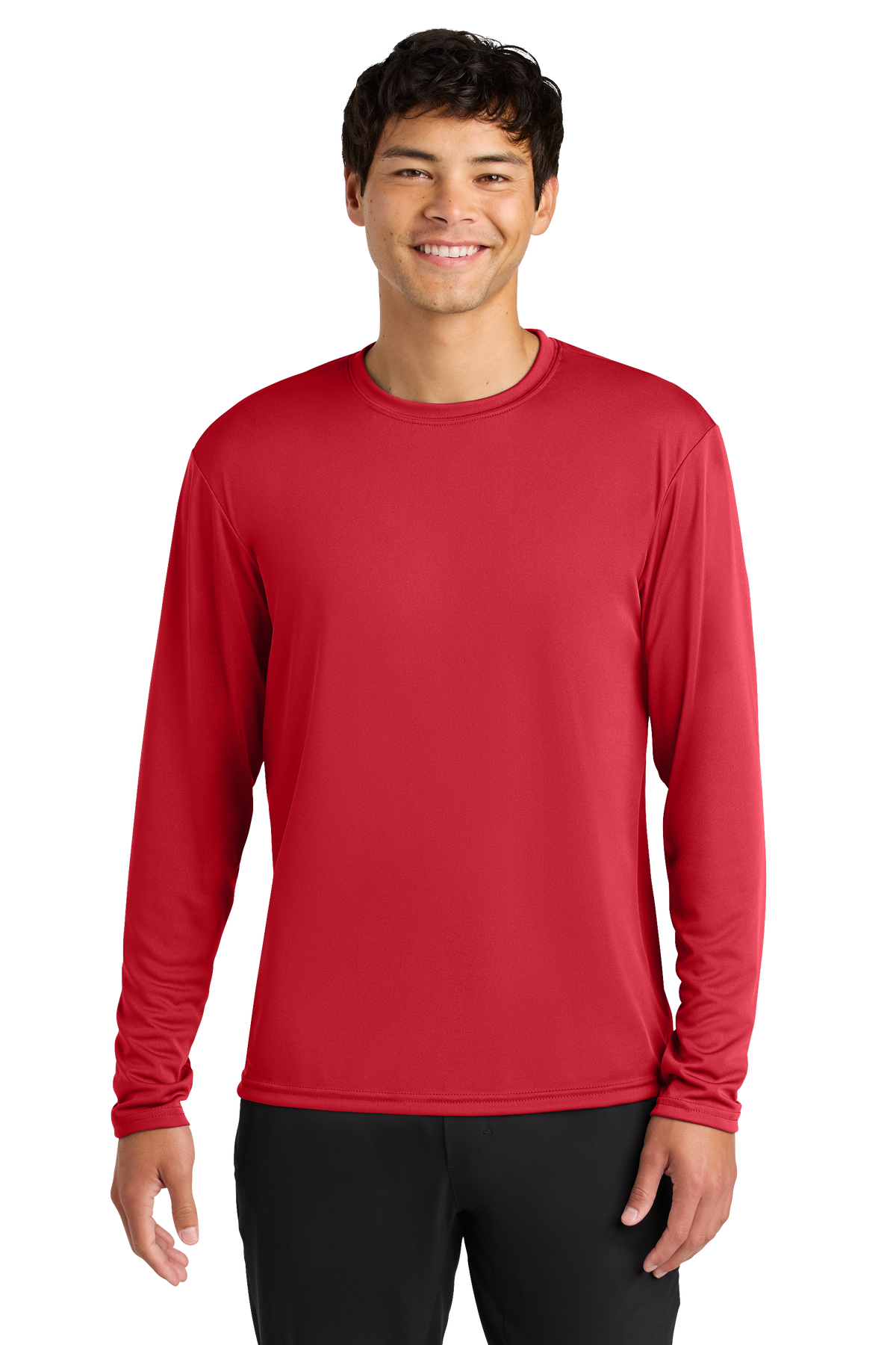 A4 Cooling Performance Long Sleeve Tee with custom logo embroidery