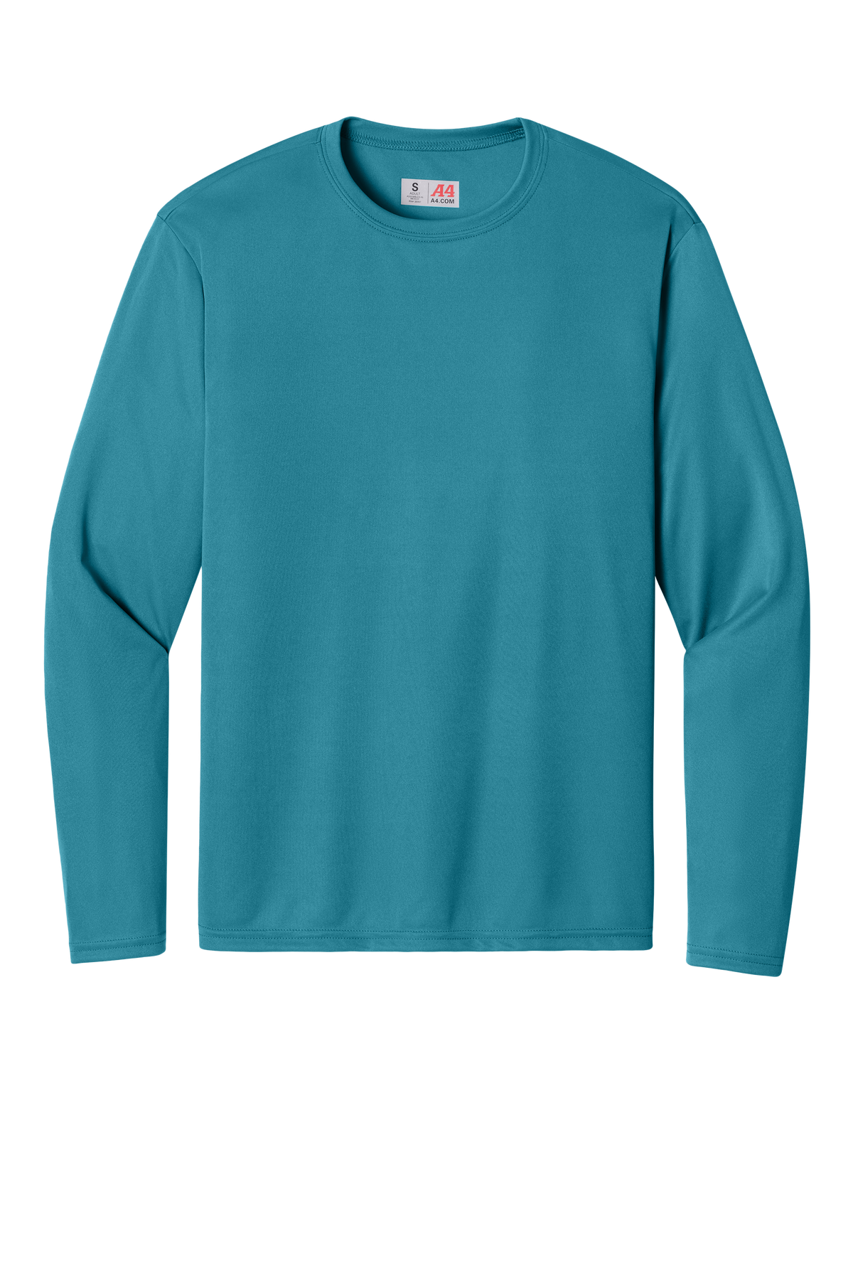 A4 Cooling Performance Long Sleeve Tee with custom logo embroidery
