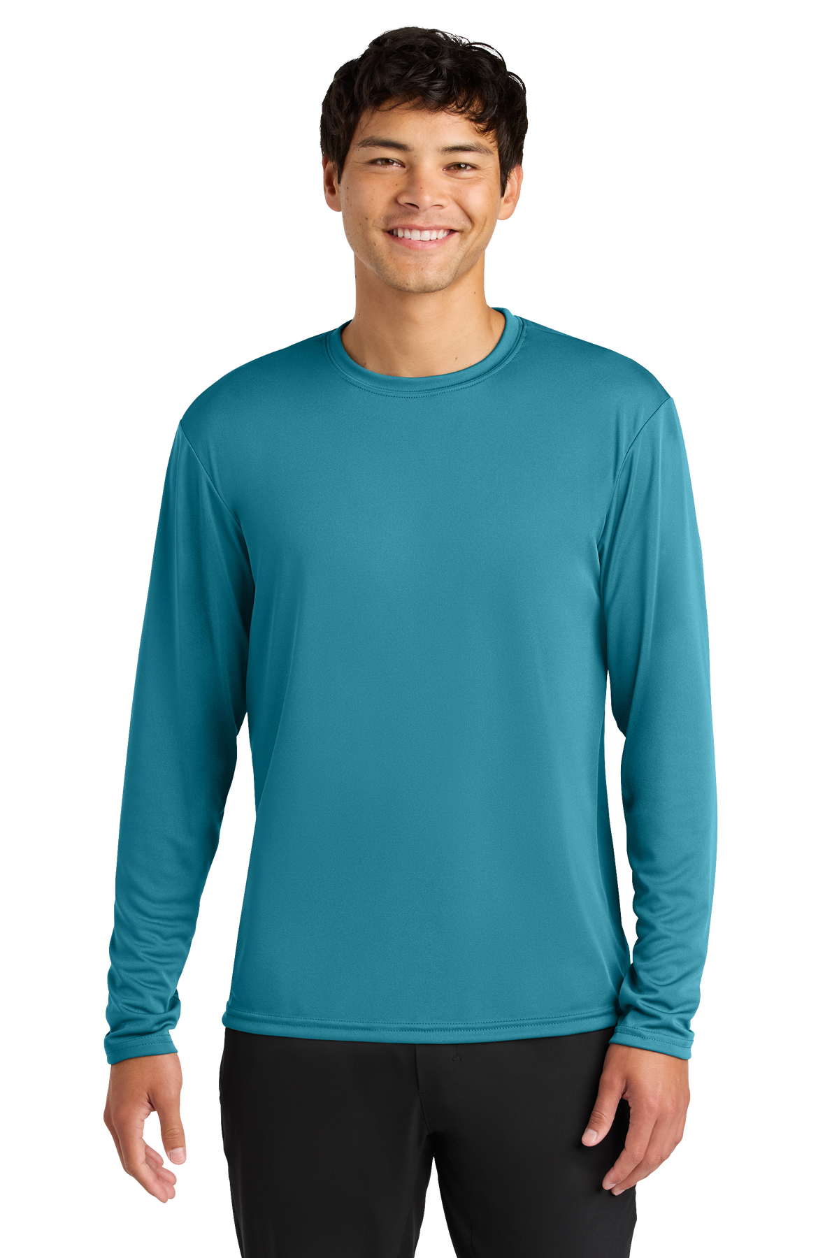 A4 Cooling Performance Long Sleeve Tee with custom logo embroidery