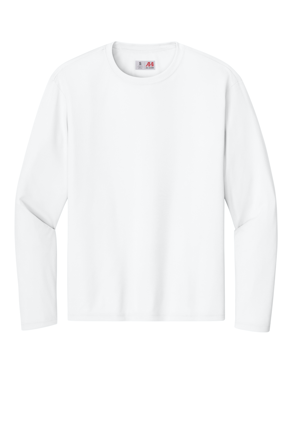 A4 Cooling Performance Long Sleeve Tee with custom logo embroidery
