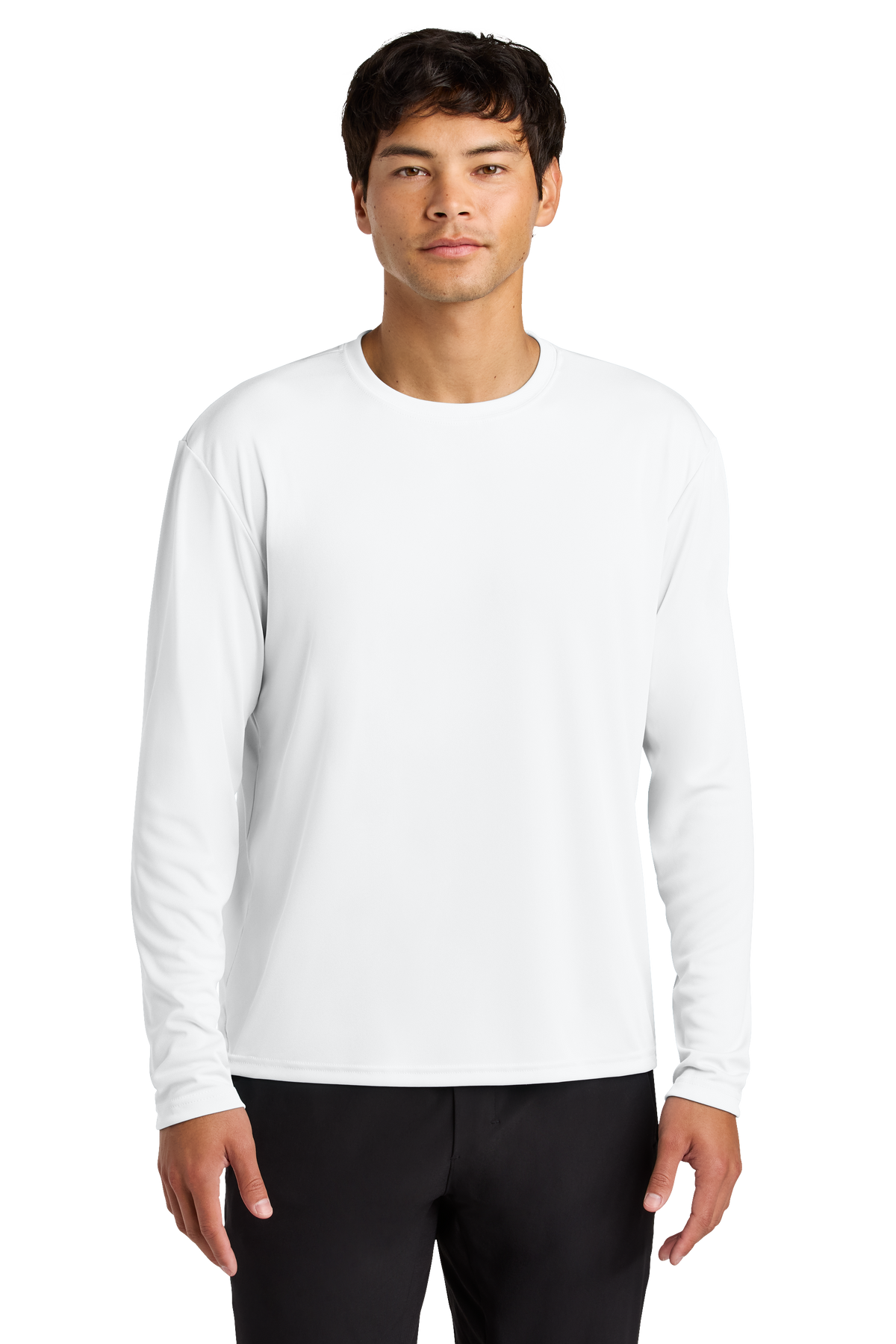 A4 Cooling Performance Long Sleeve Tee with custom logo embroidery