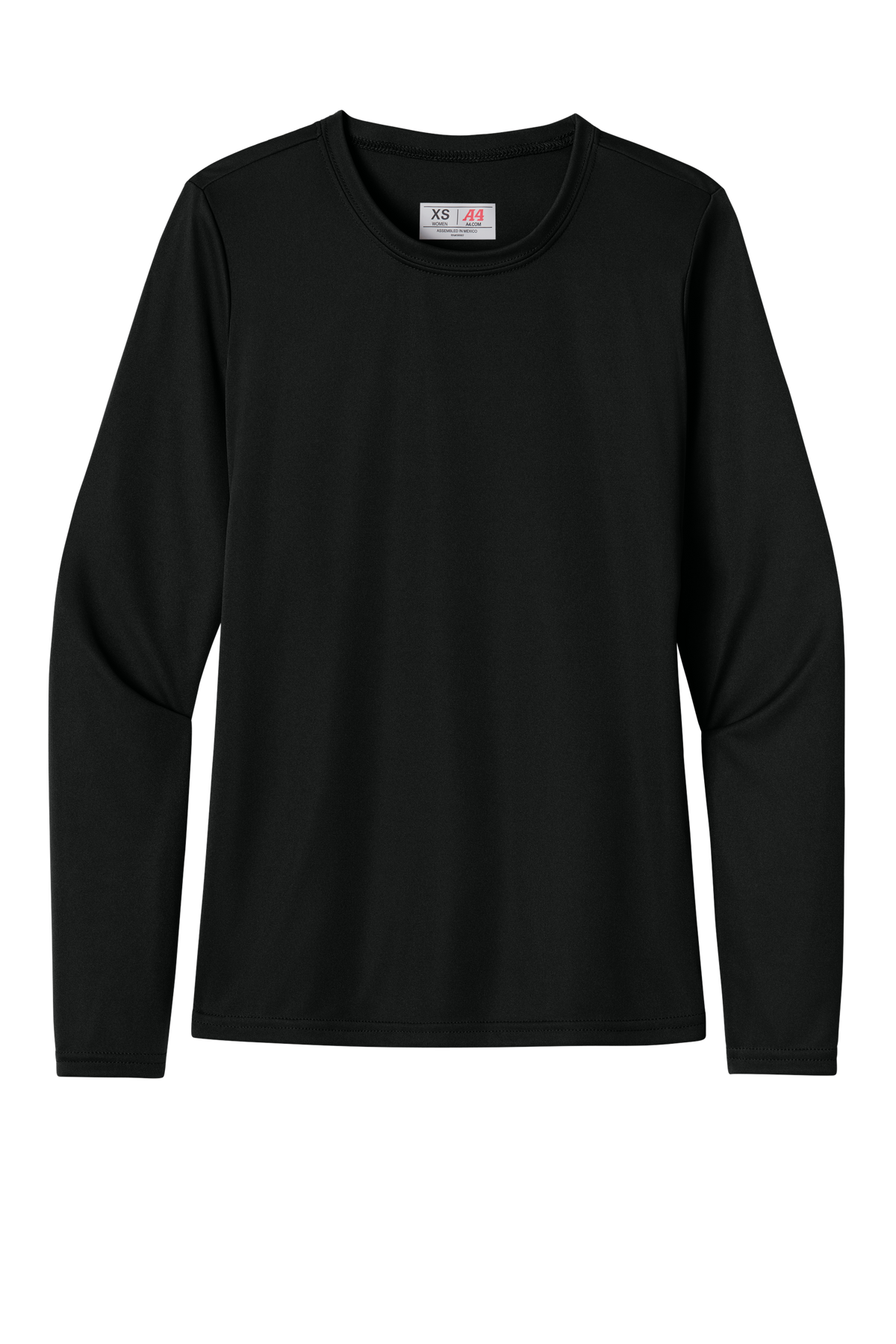 A4 Women’s Cooling Performance Long Sleeve Tee with custom logo embroidery
