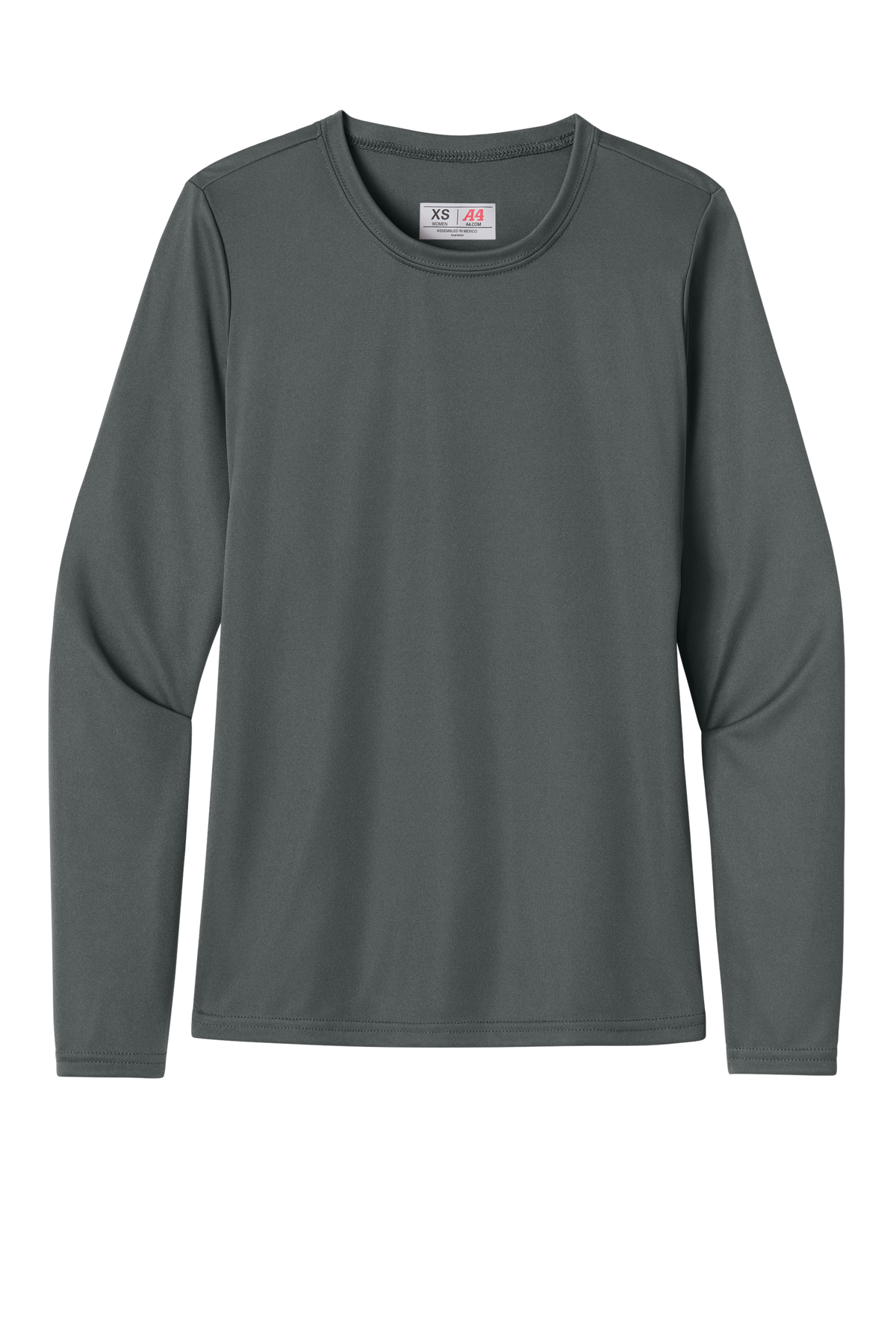 A4 Women’s Cooling Performance Long Sleeve Tee with custom logo embroidery