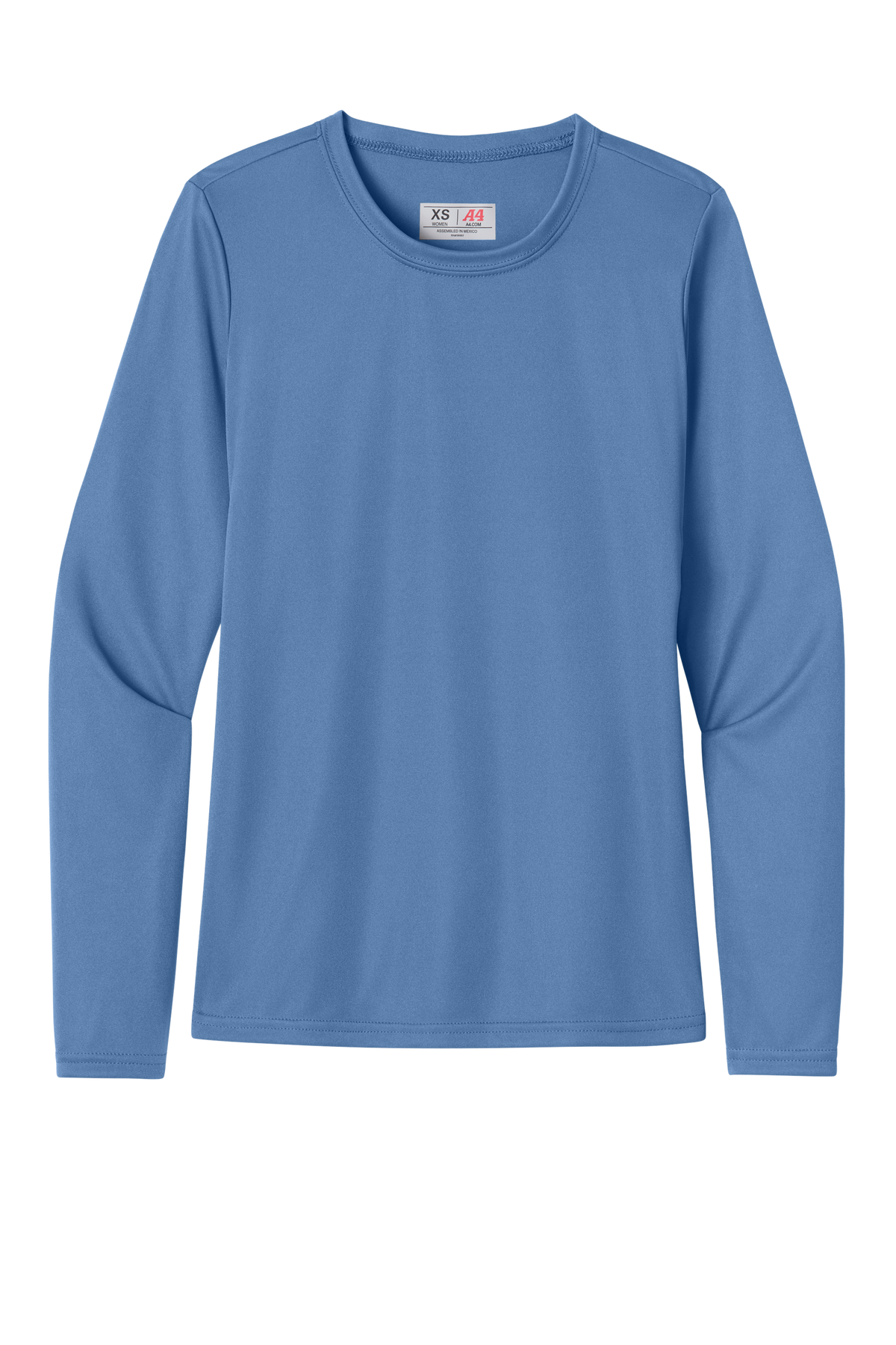 A4 Women’s Cooling Performance Long Sleeve Tee with custom logo embroidery
