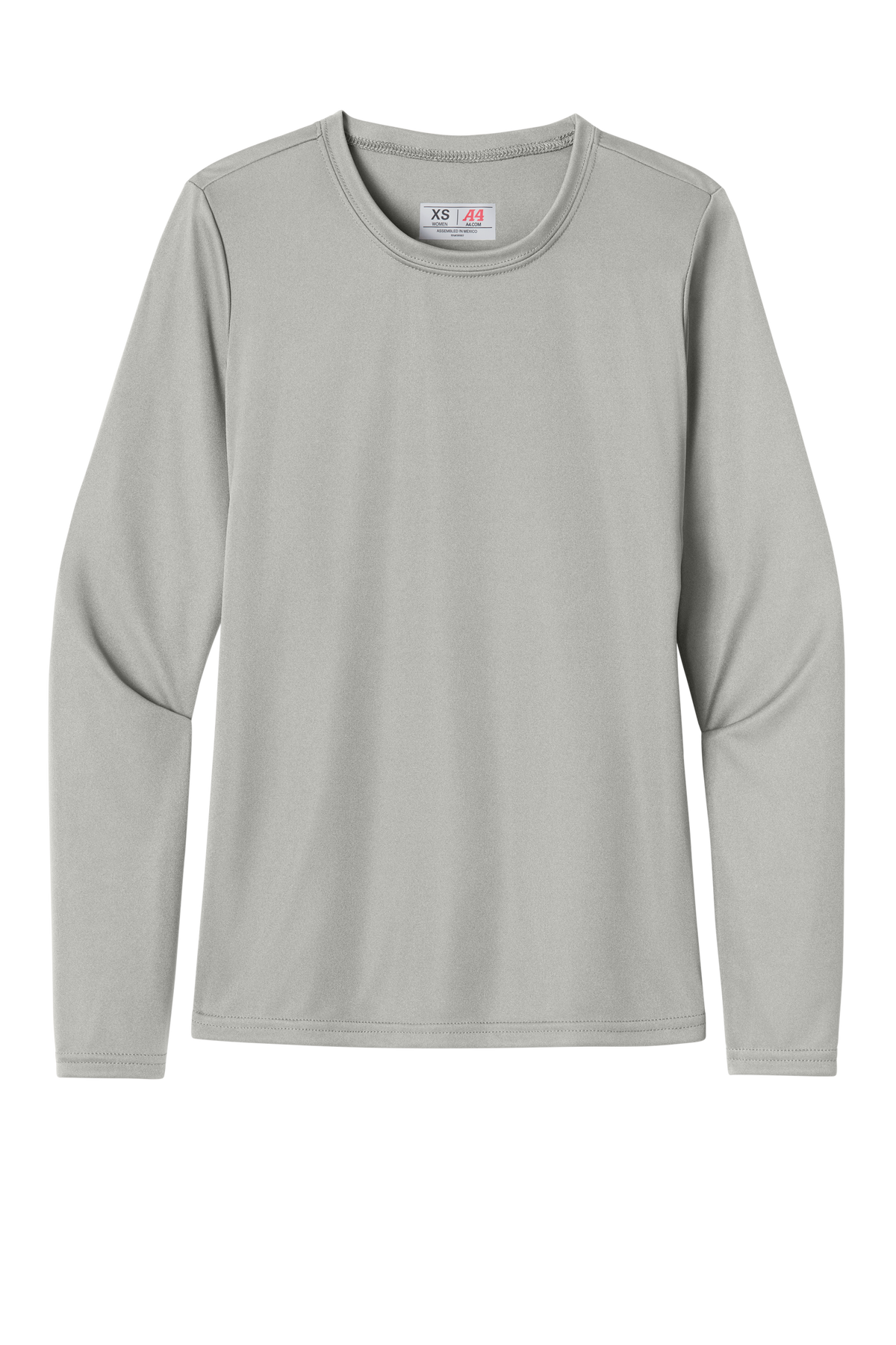 A4 Women’s Cooling Performance Long Sleeve Tee with custom logo embroidery
