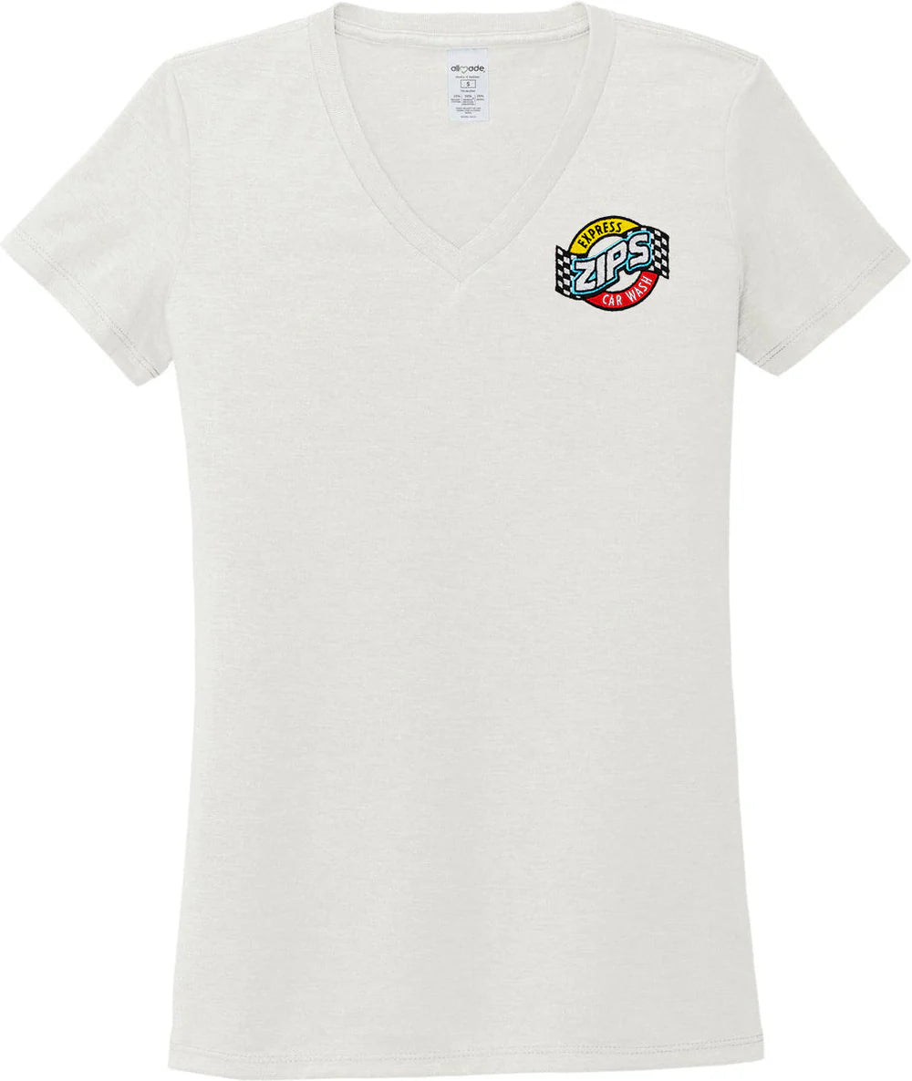 Allmade Womenās Tri-Blend V-Neck Tee