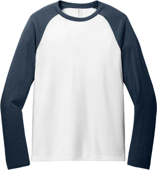 Allmade Unisex Tri-Blend Long Sleeve Colorblock Raglan