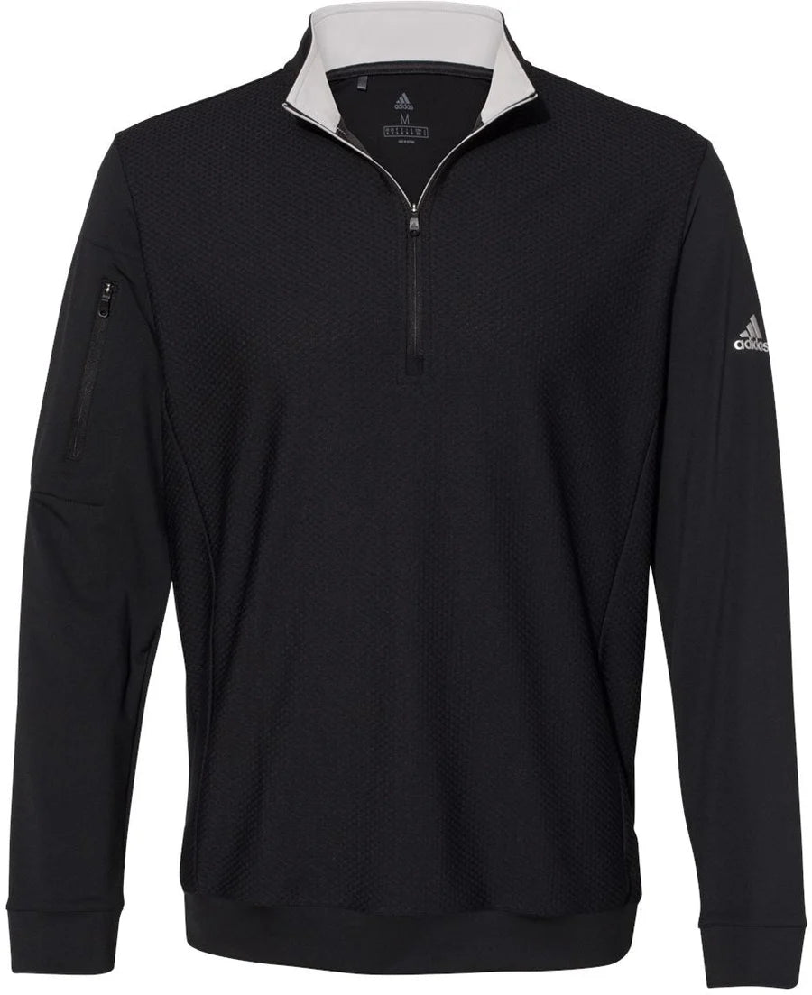 Adidas Textured Quarter-Zip Pullover