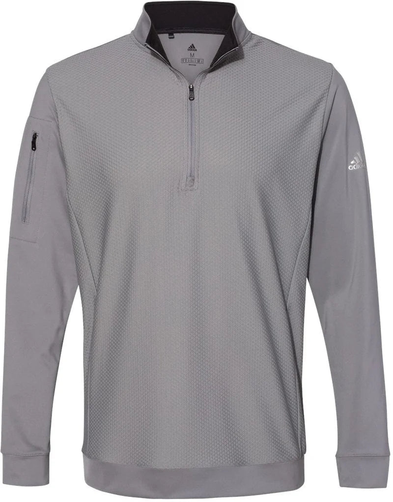 Adidas Textured Quarter-Zip Pullover