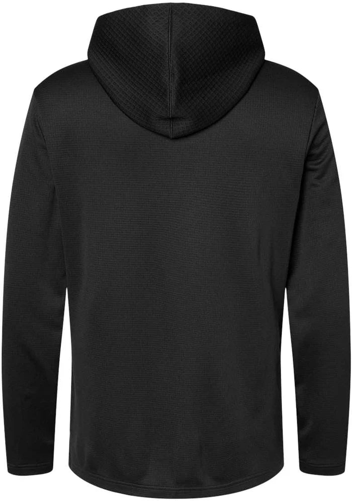 Adidas Textured Mixed Media Hooded Sweatshirt