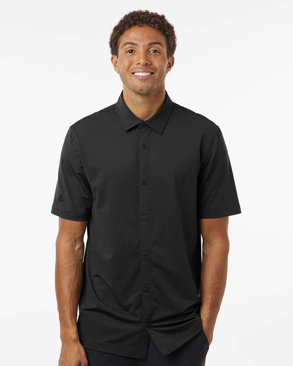 Adidas Full Button Down Short Sleeve Shirt