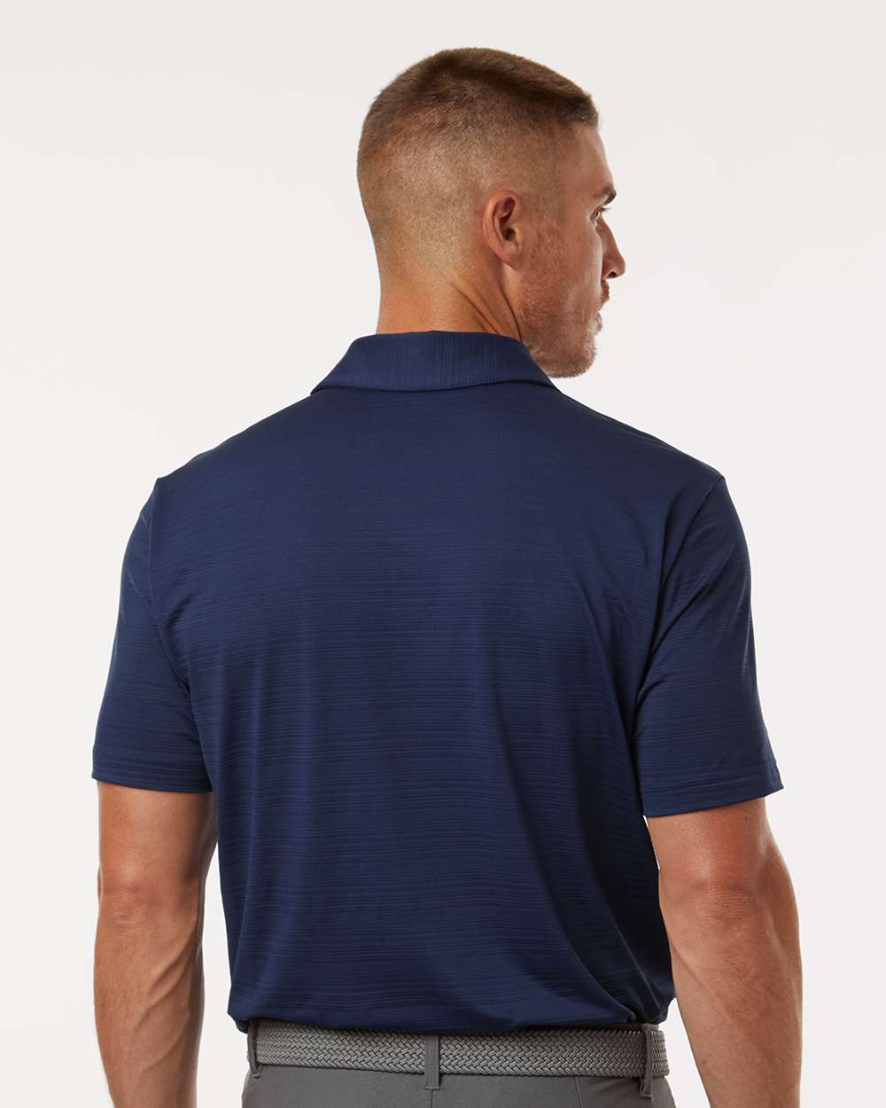 Adidas Textured Stripe Polo