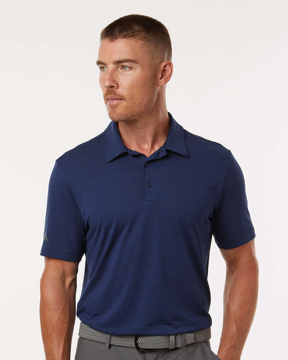 Adidas Textured Stripe Polo
